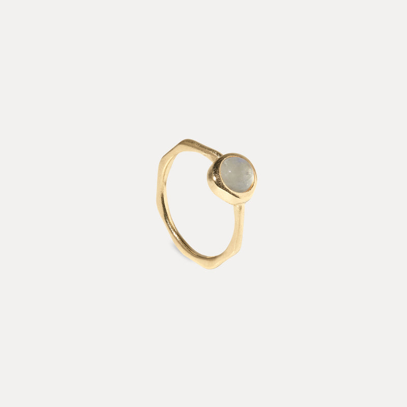 Zodiac Birthstone Ring 14k Solid Gold