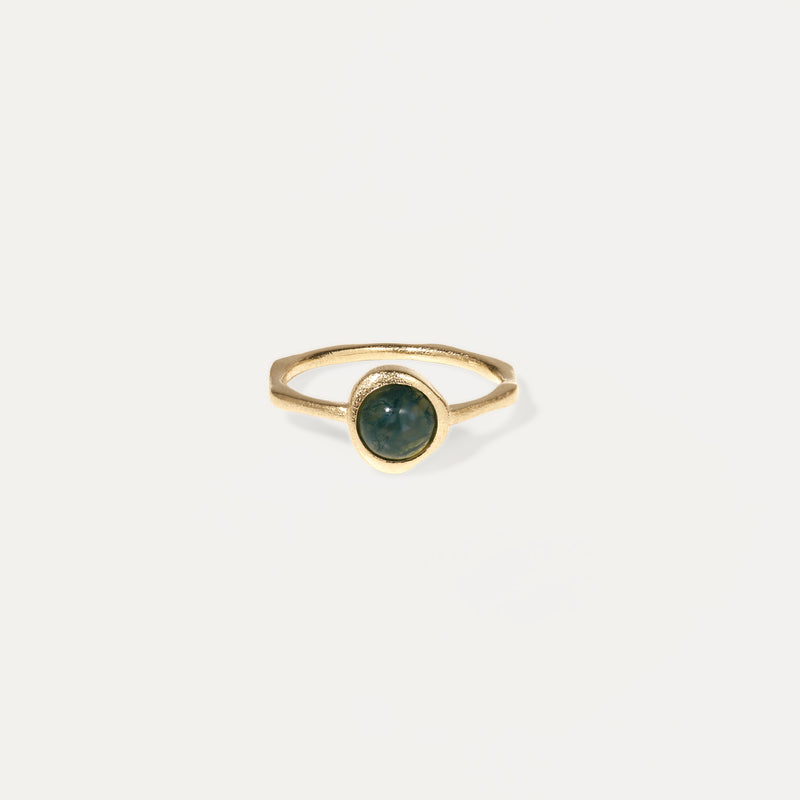 Zodiac Birthstone Ring 14k Solid Gold