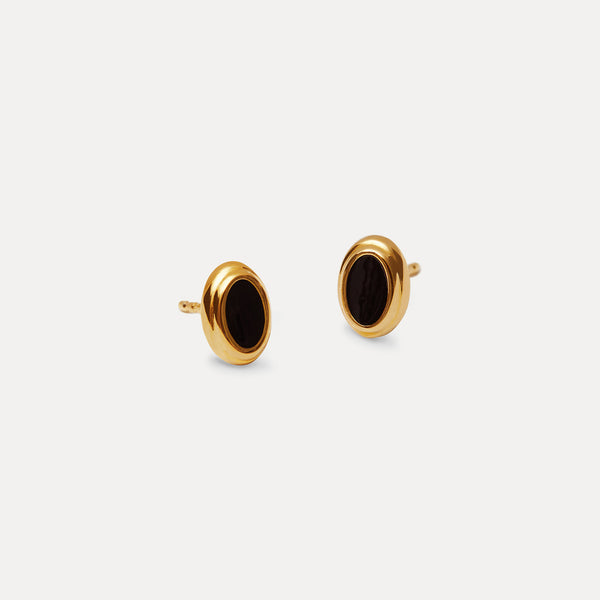 Enamel Studs Black