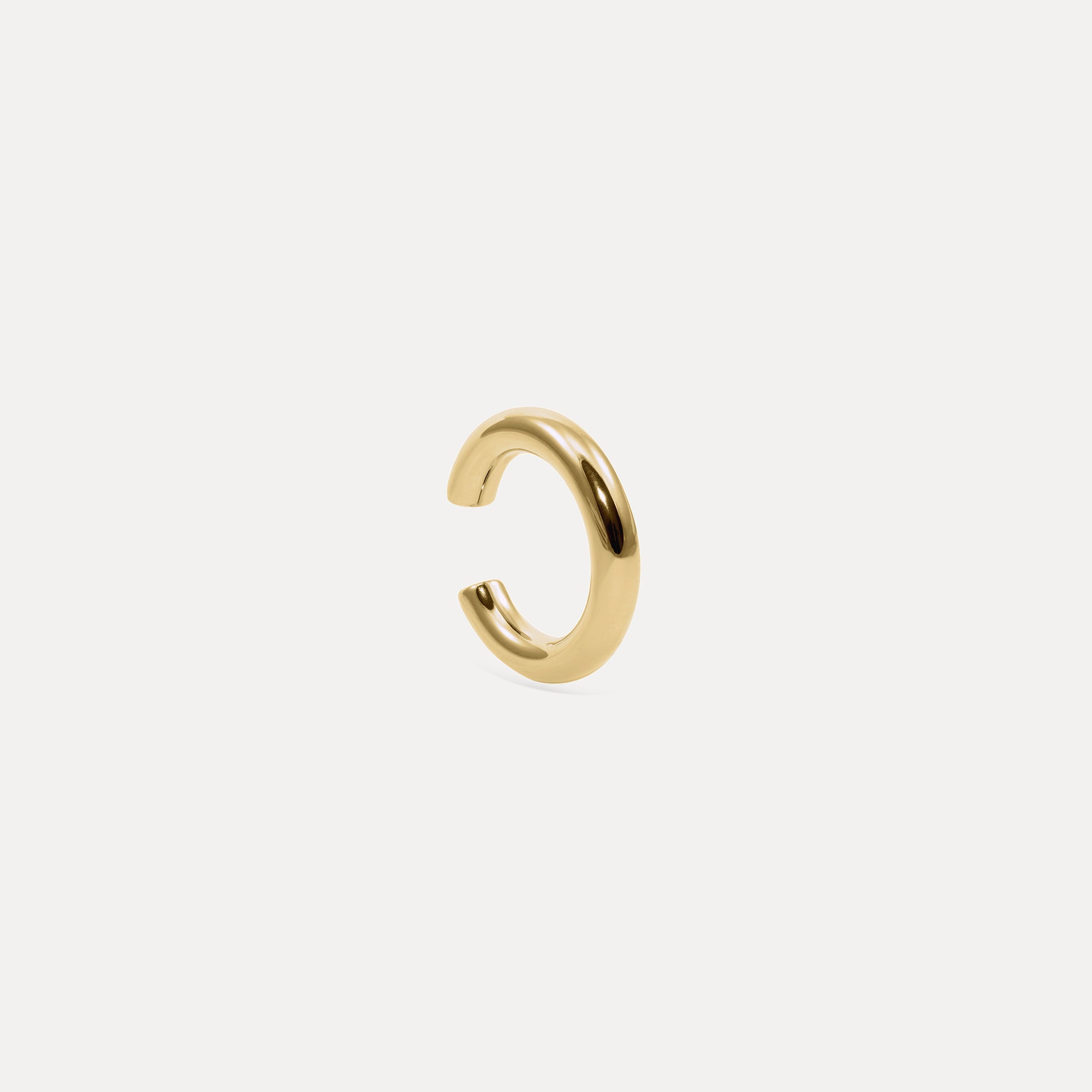 Bold Revolve Ear Cuff 14k Massivgold