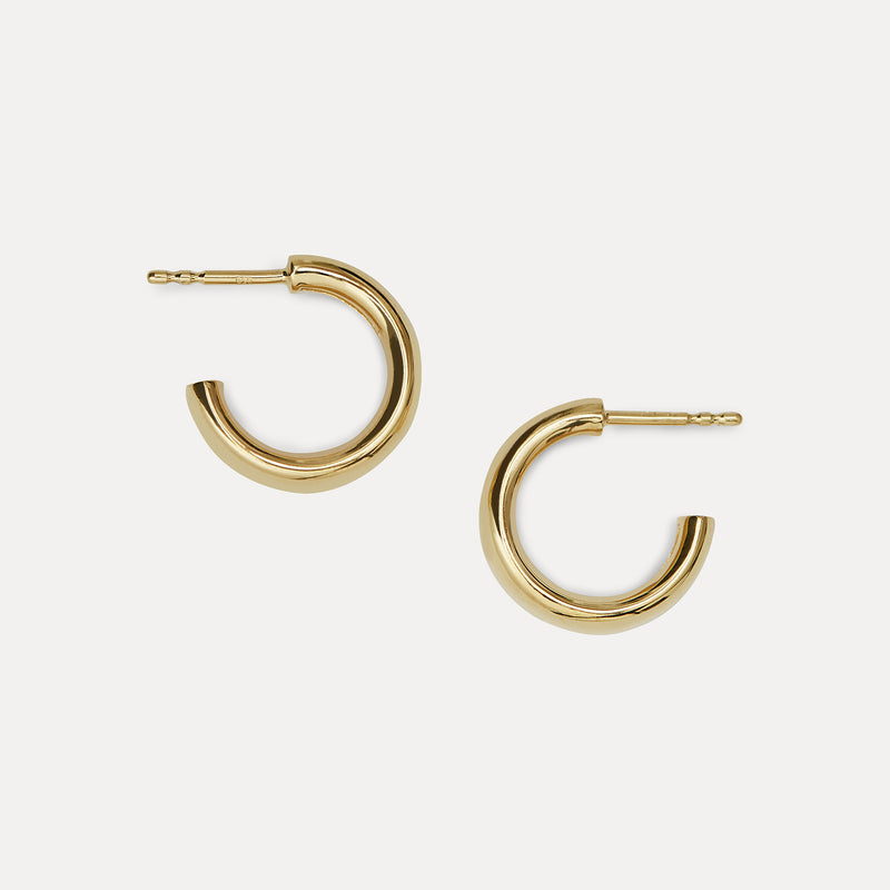 Bombé Bold Hoops 14k Solid Gold