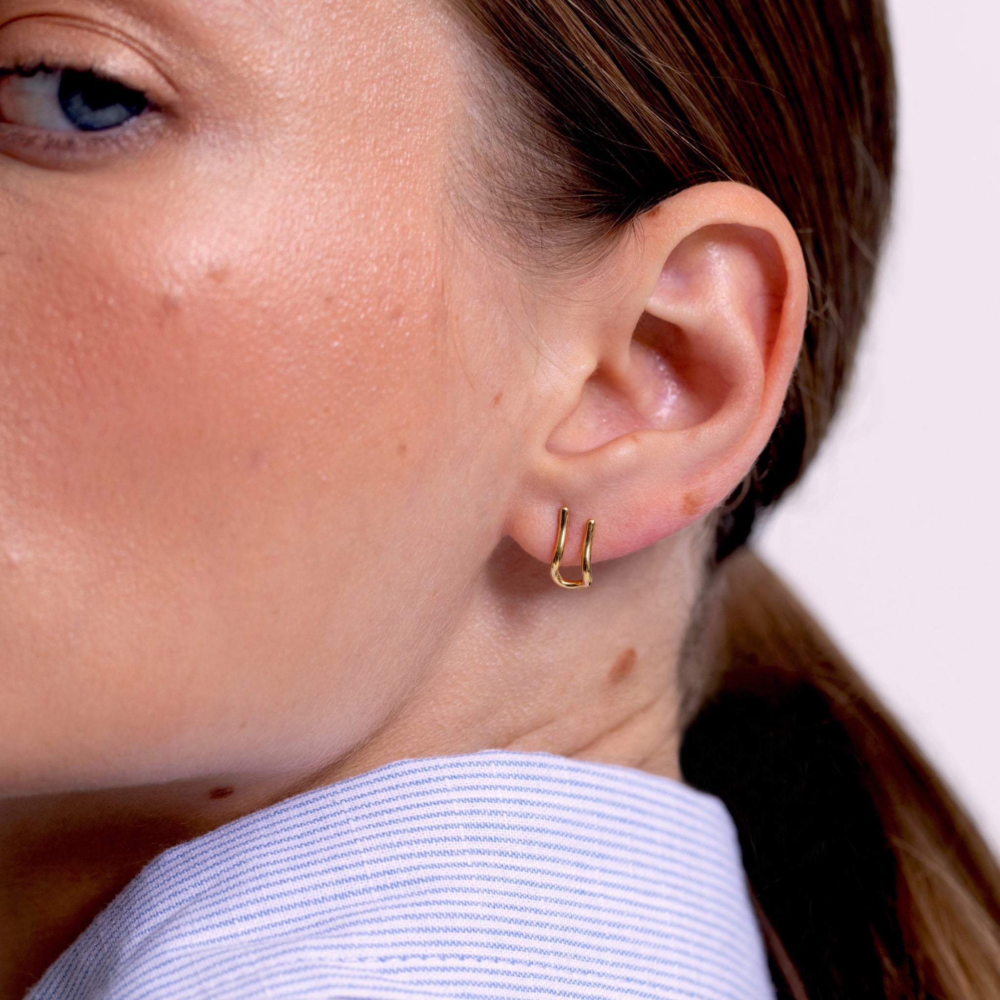Charm Hanger Hoops Earrings