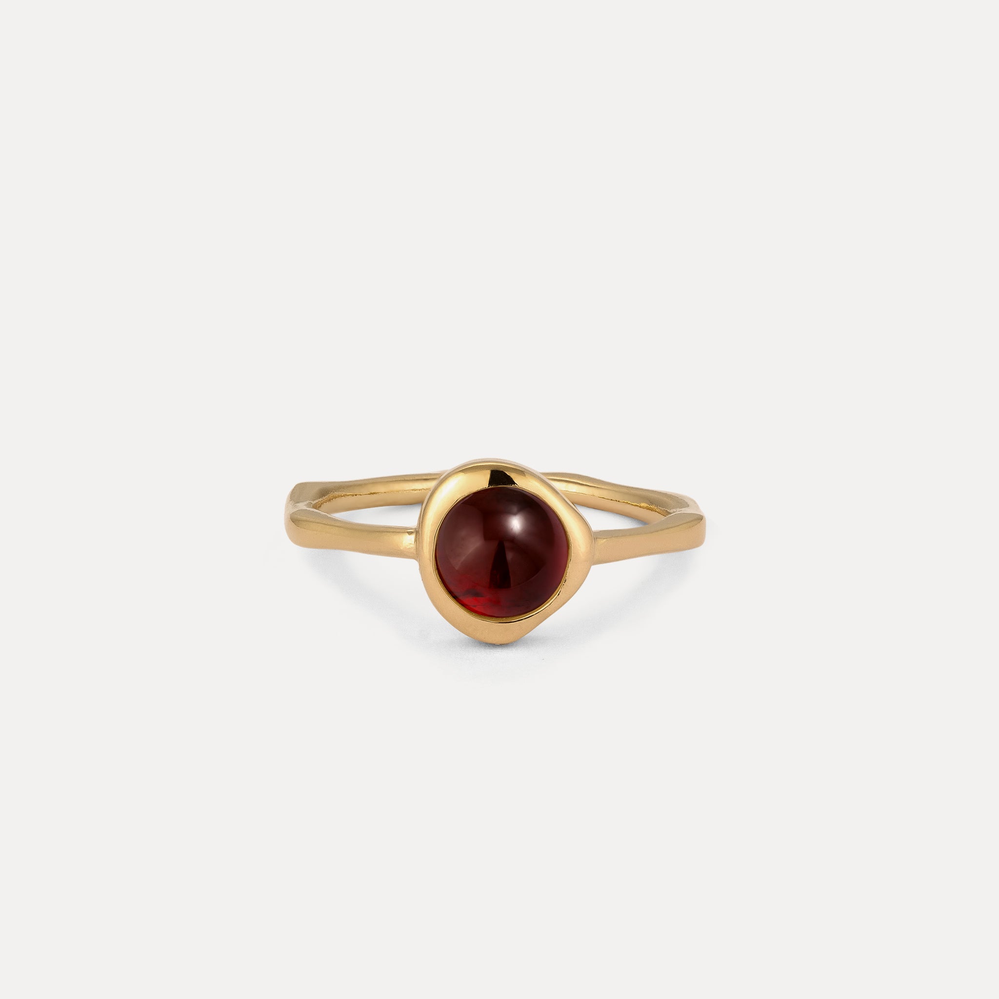 Zodiac Birthstone Ring 24k Gold Vermeil - Glossy