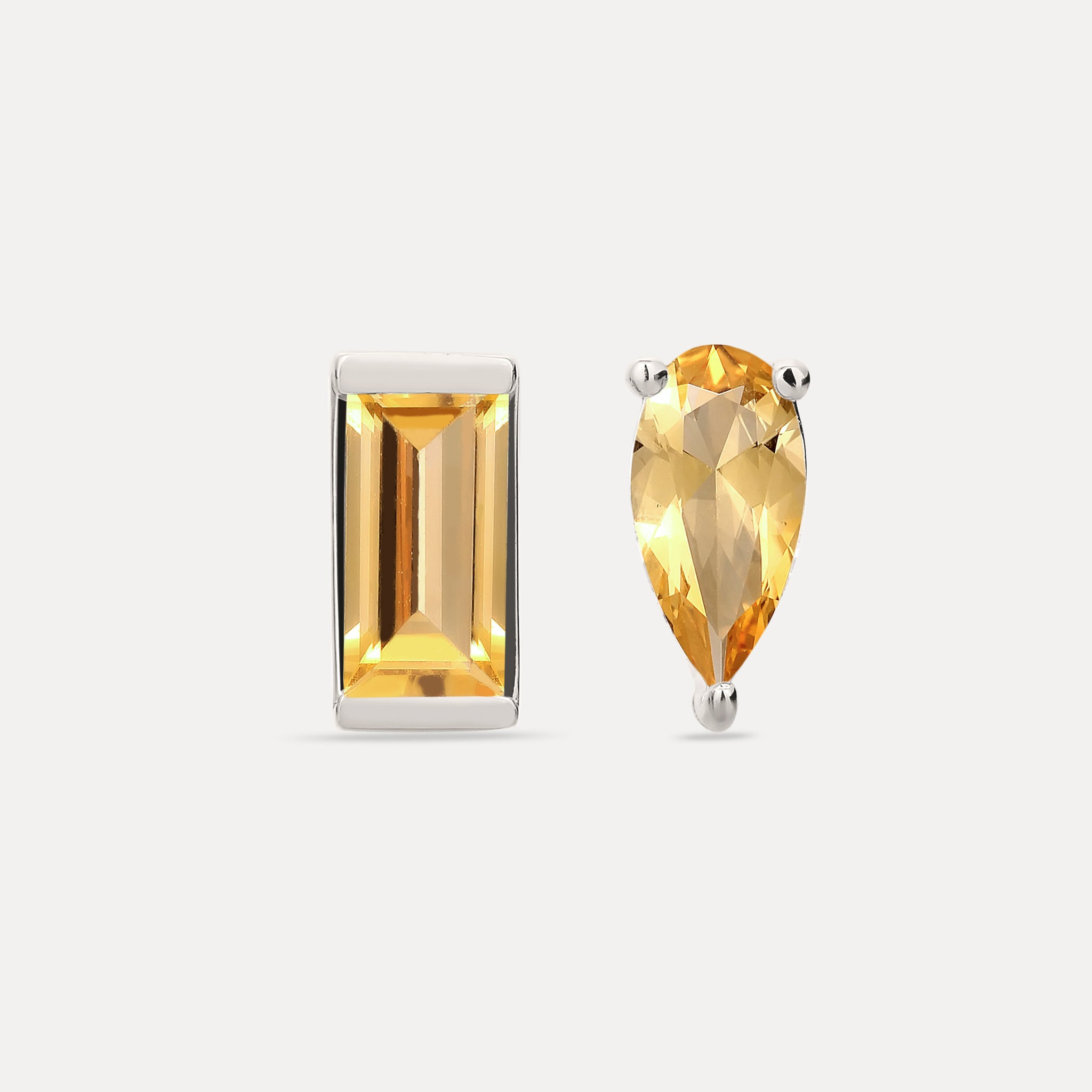 Citrine Balance Stud Earrings