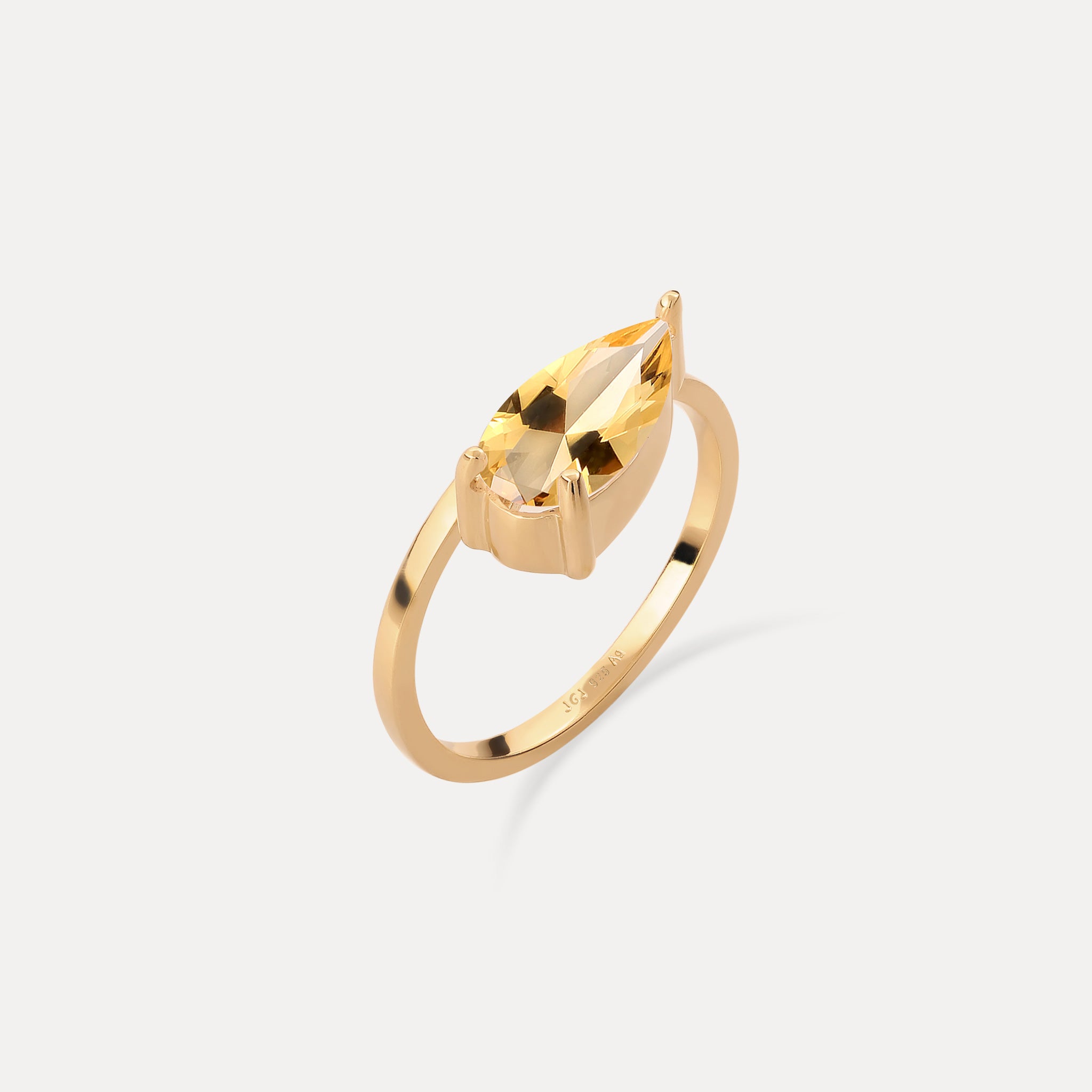 Citrine Balance Drop Ring