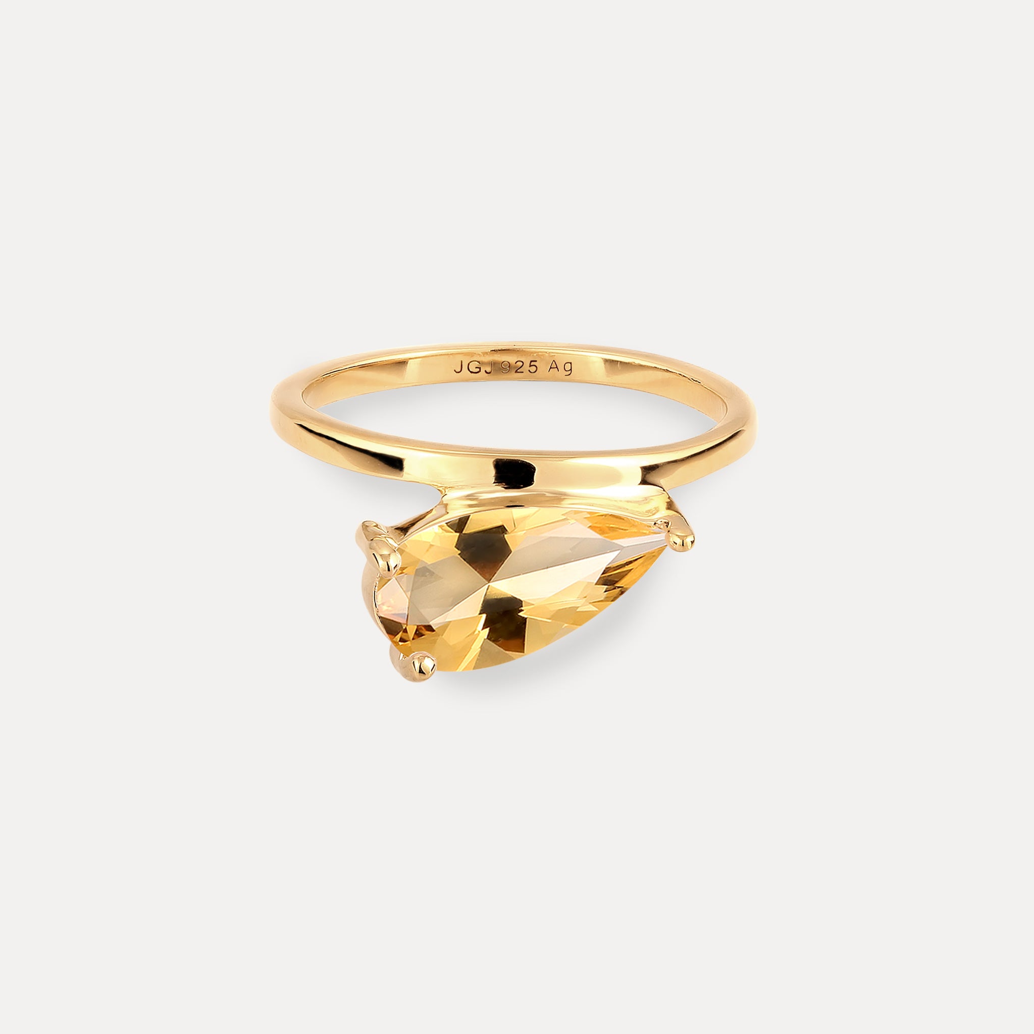 Citrine Balance Drop Ring