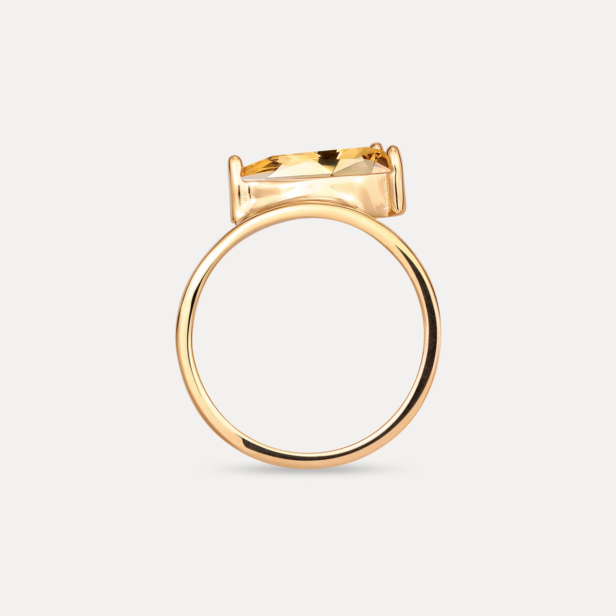 Citrine Balance Drop Ring