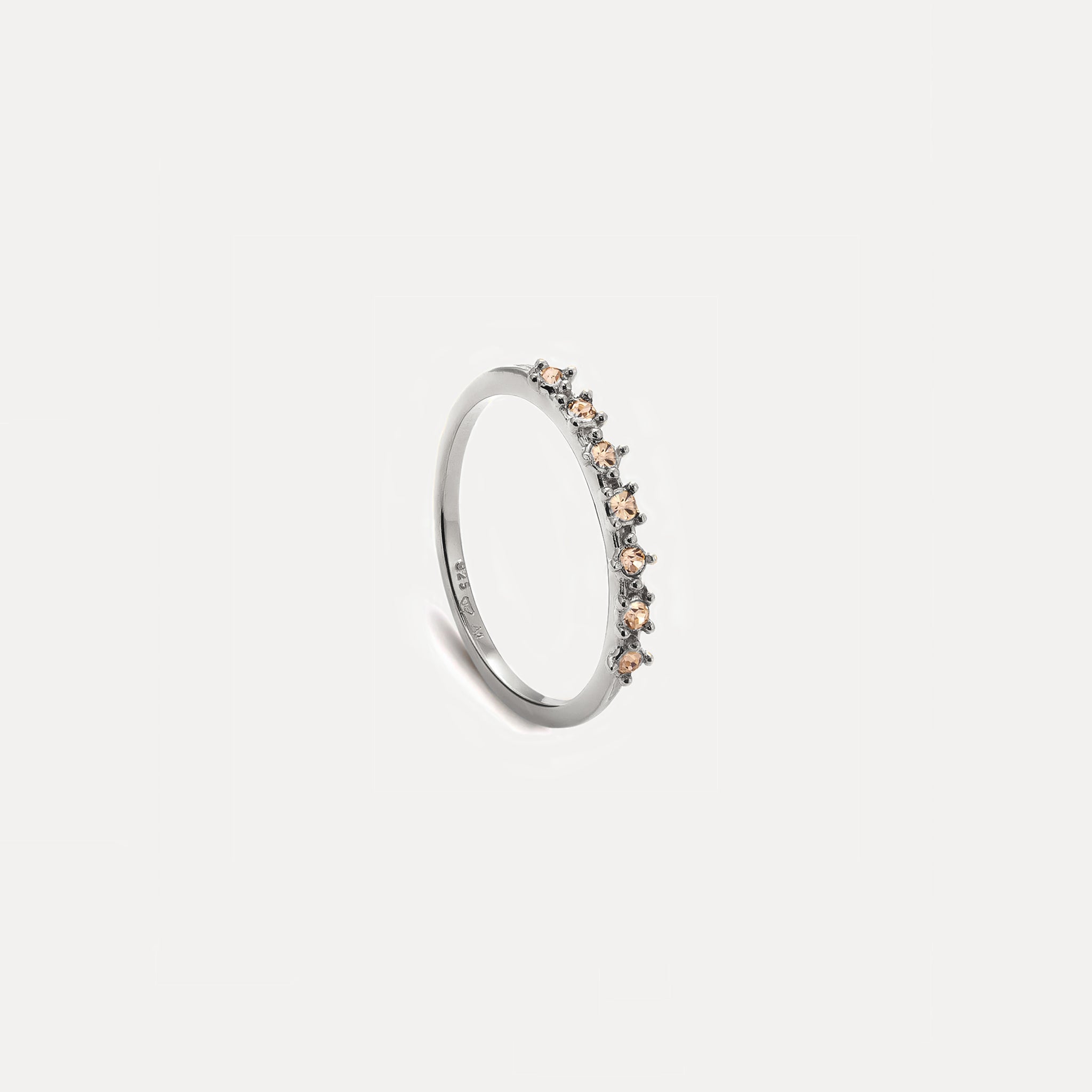 Dark Yellow Crystals Color Delight Ring