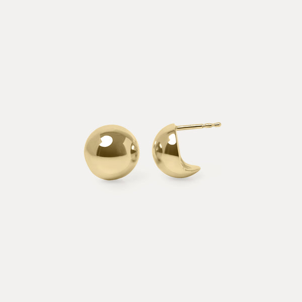 Dome Studs 14k Solid Gold