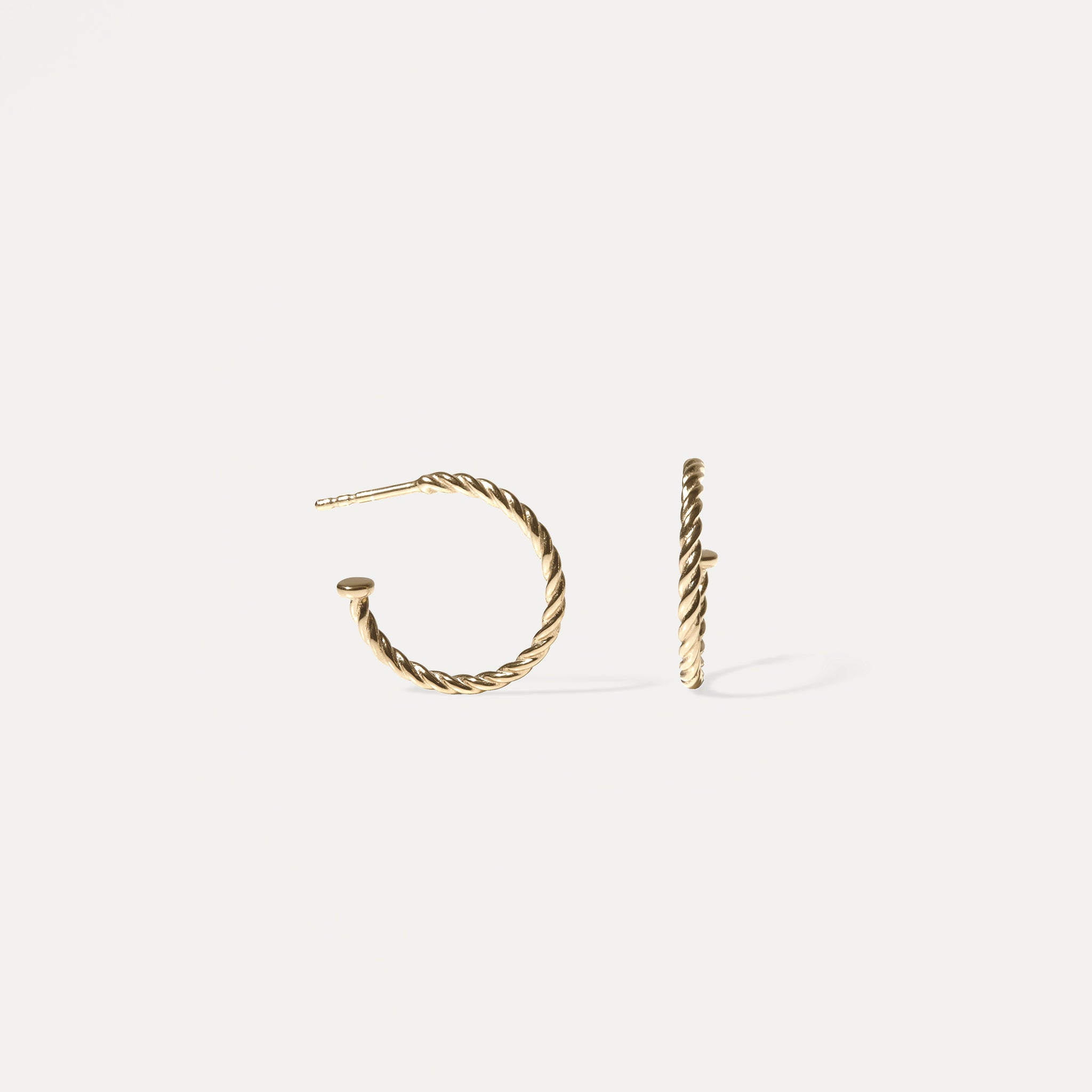 Dune Hoops 14k Solid Gold