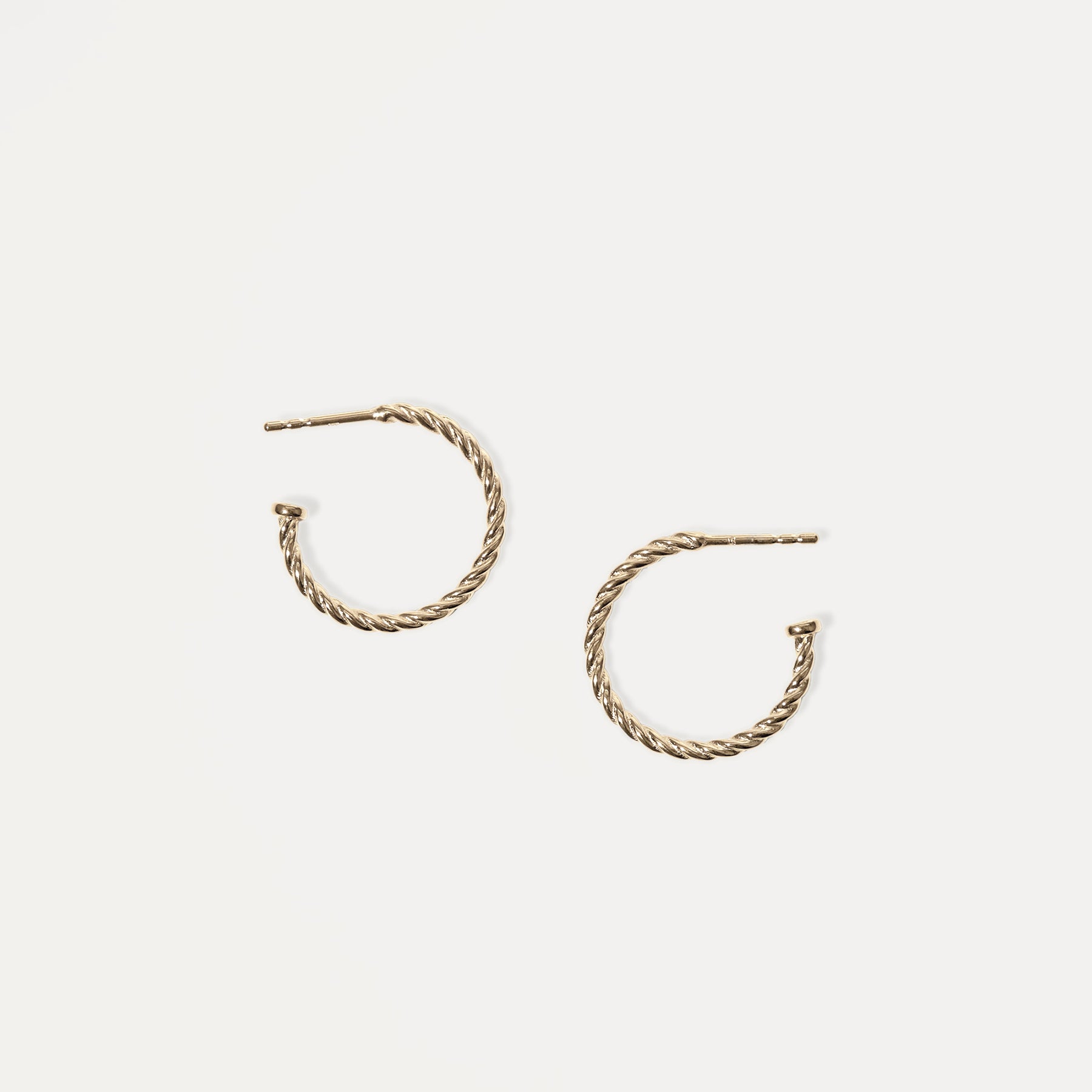 Dune Hoops 14k Solid Gold