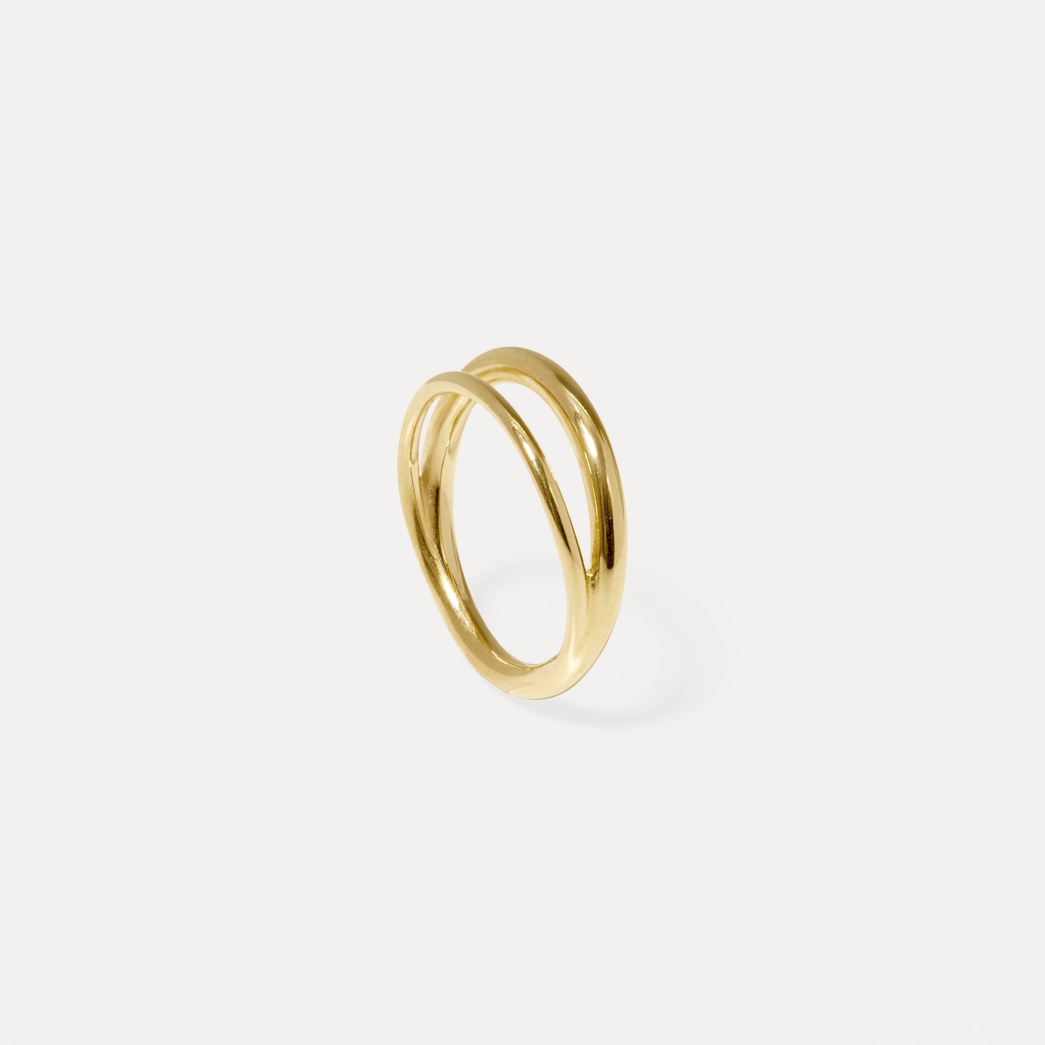 Duo Ring 14k Solid Gold