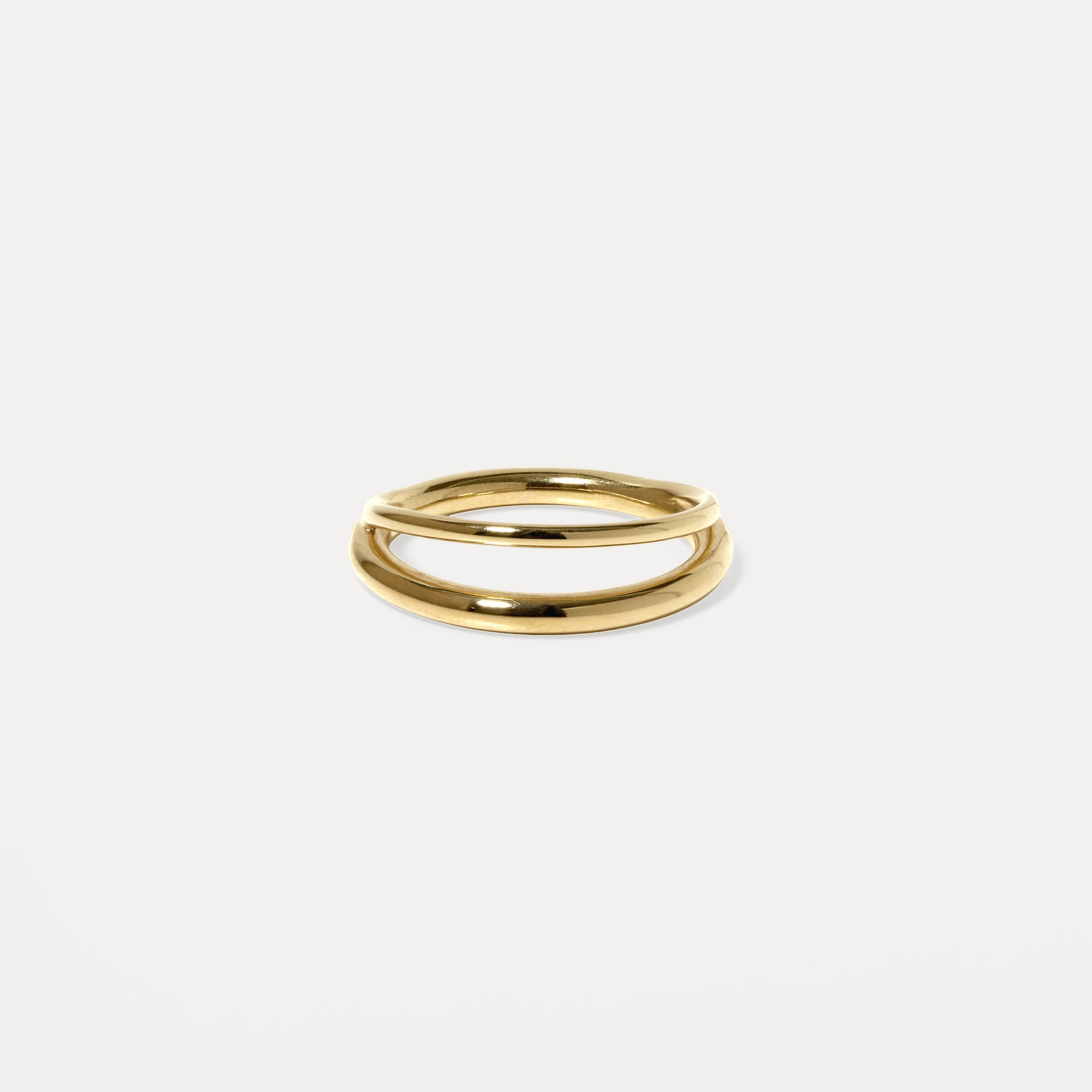 Duo Ring 14k Solid Gold