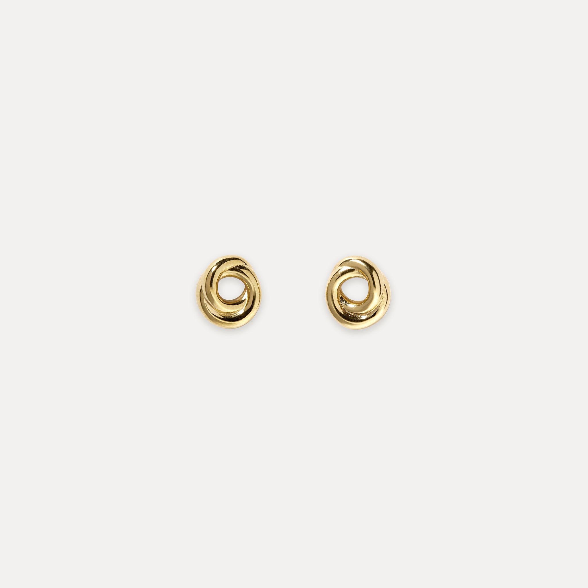 Duo Small Studs 14k Solid Gold