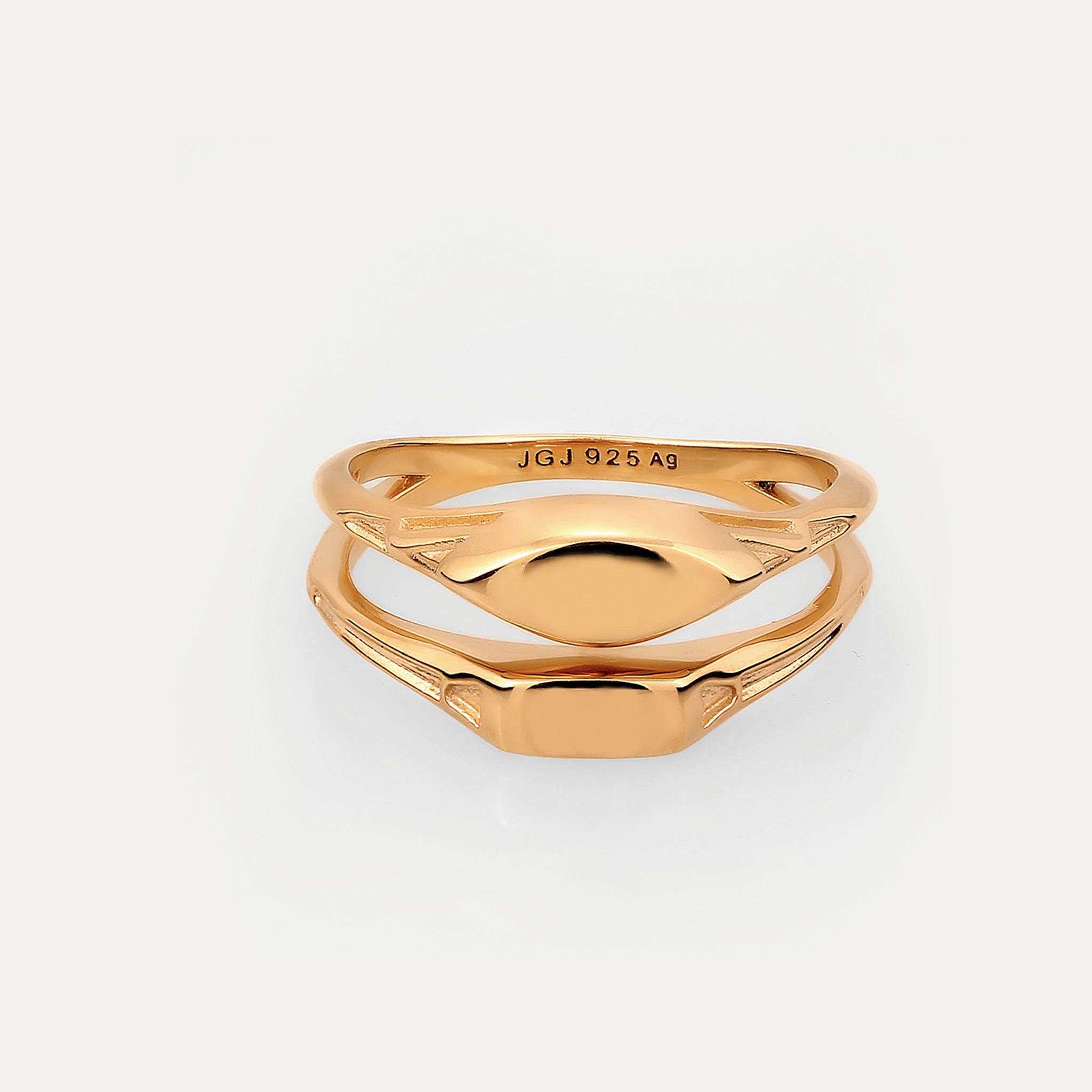 Double Signet Ring