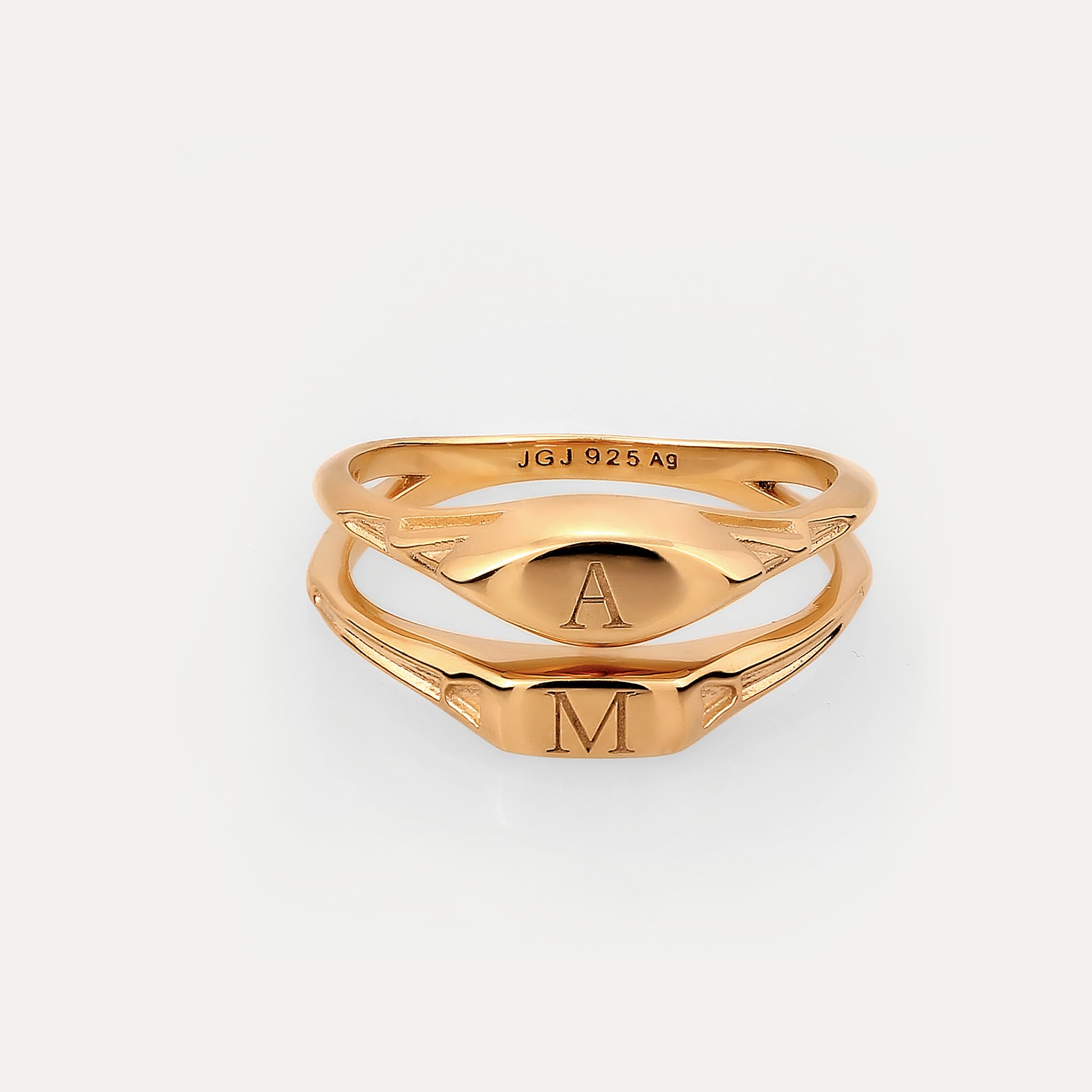 Engravable Double Ring