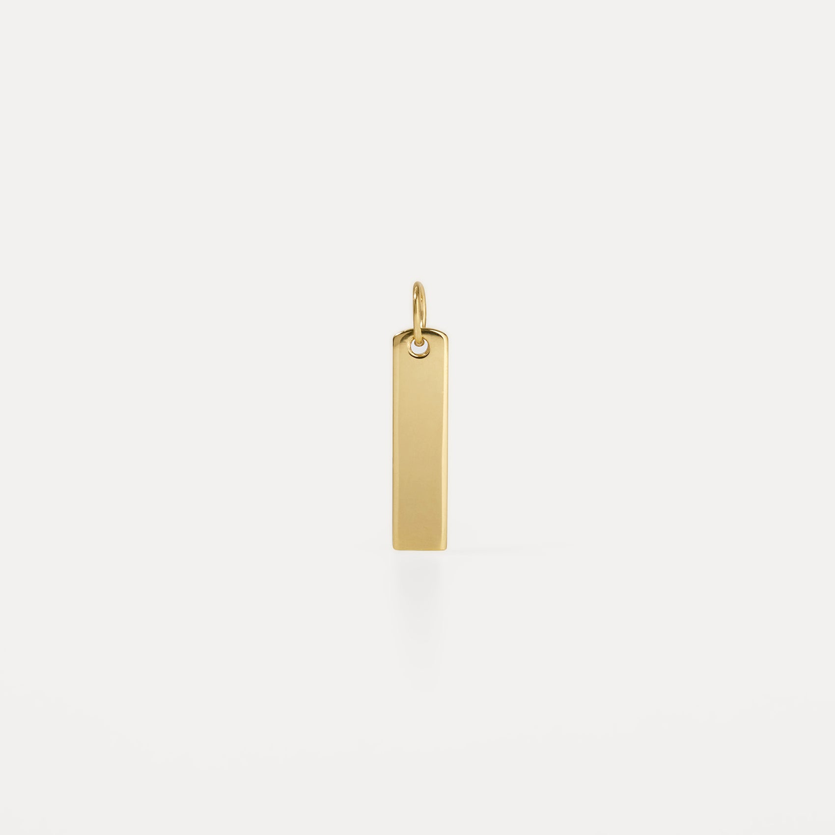 Engravable Bar Pendant | 14k Gold