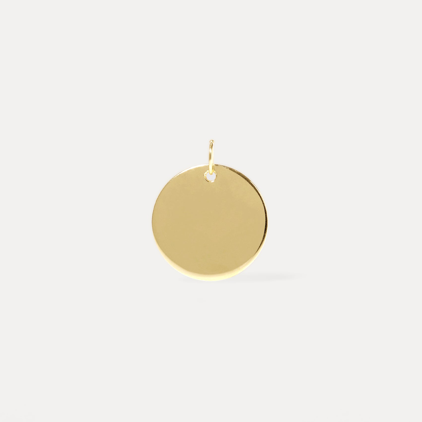 Engravable Plate Pendant | 14k Gold