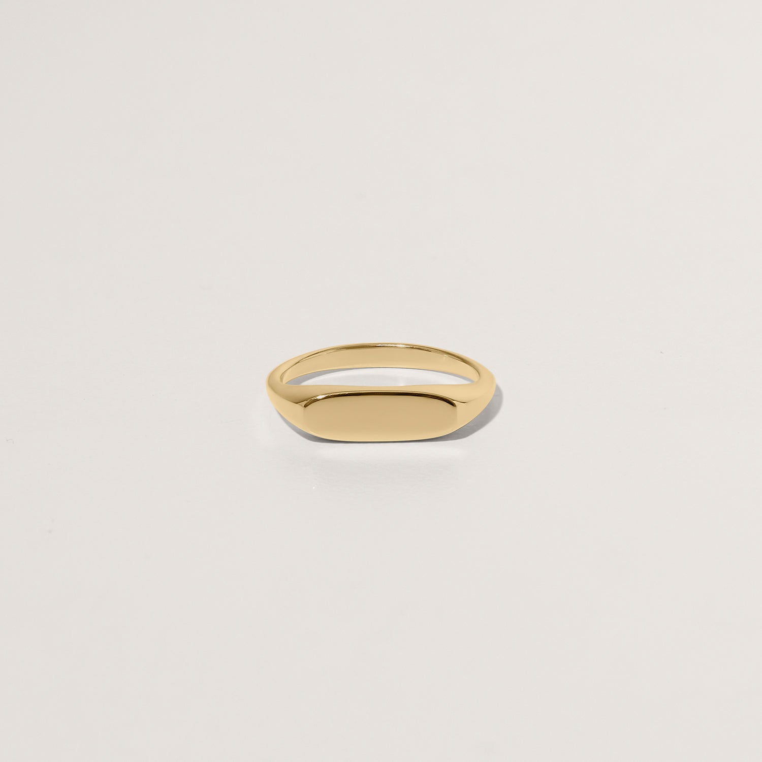 Flat-Top Ring 14K Solid Gold