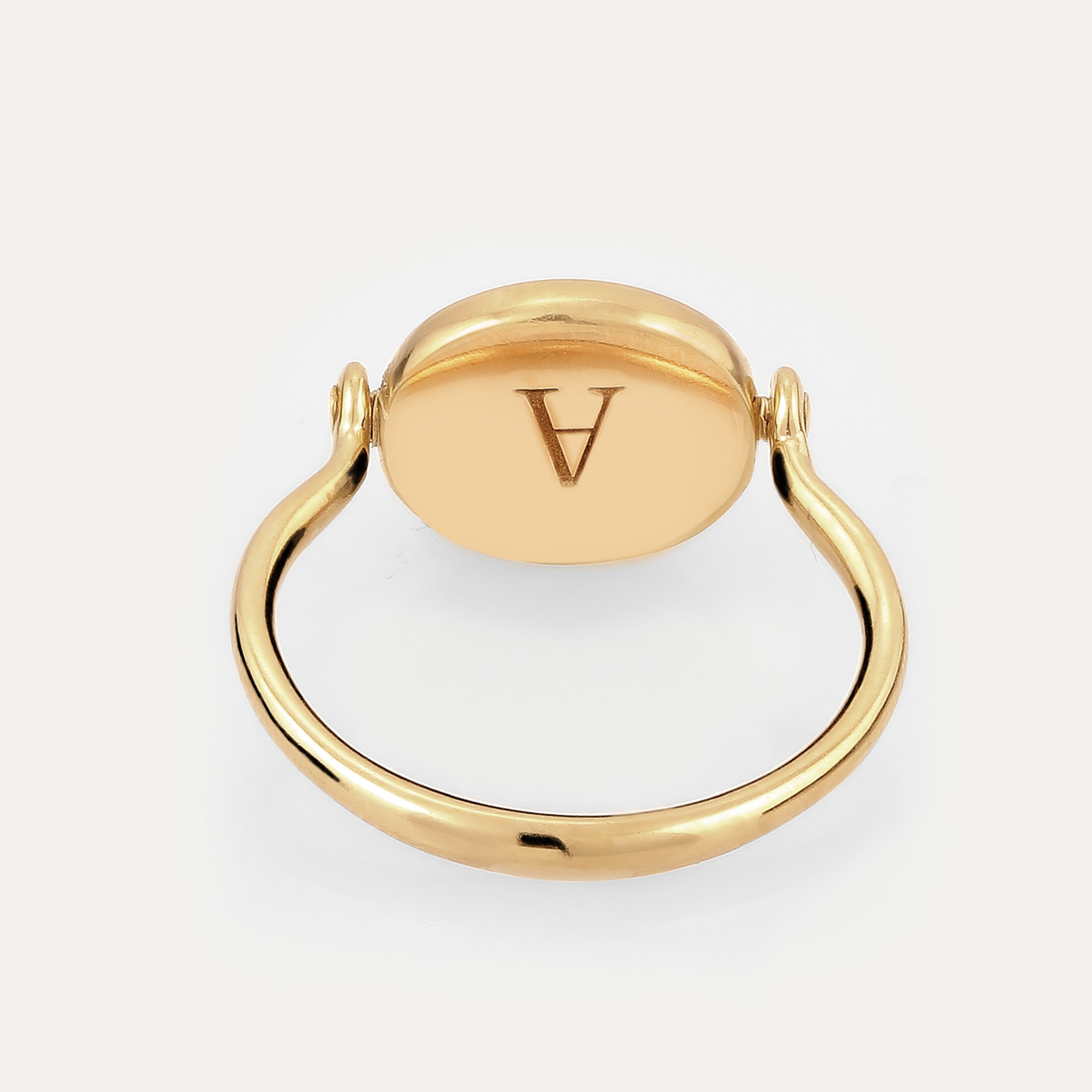 Supernova Engravable Flip Enamel Ring