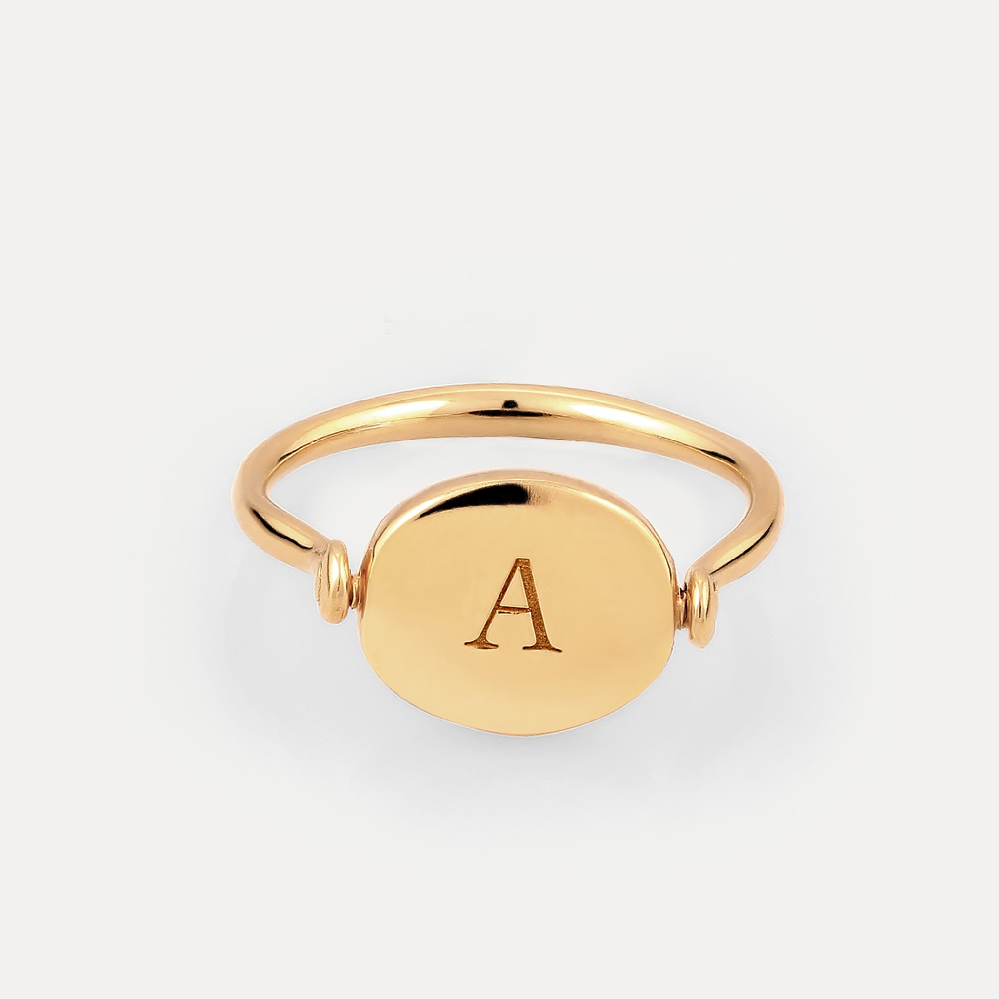 Supernova Engravable Flip Enamel Ring