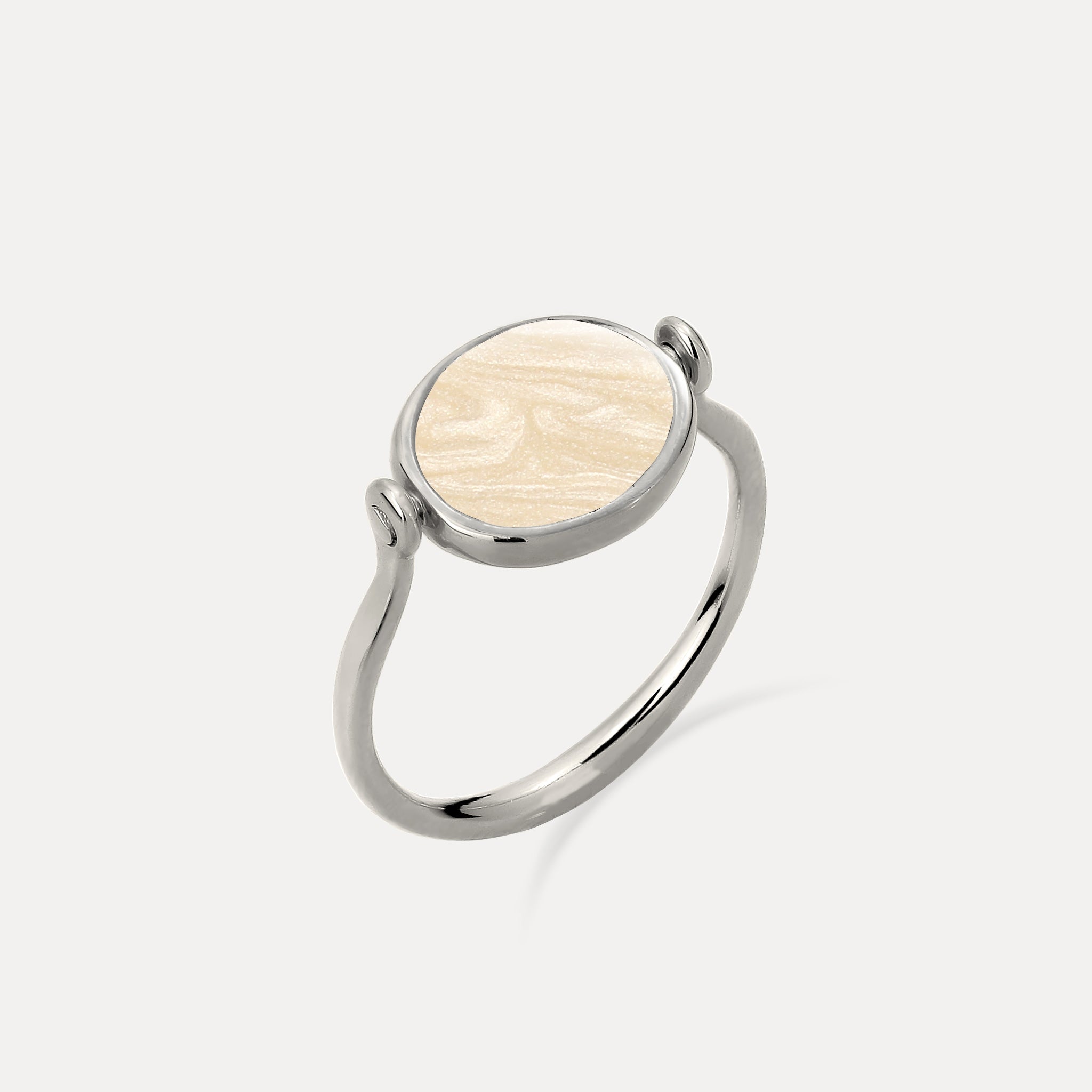 Supernova Engravable Flip Enamel Ring
