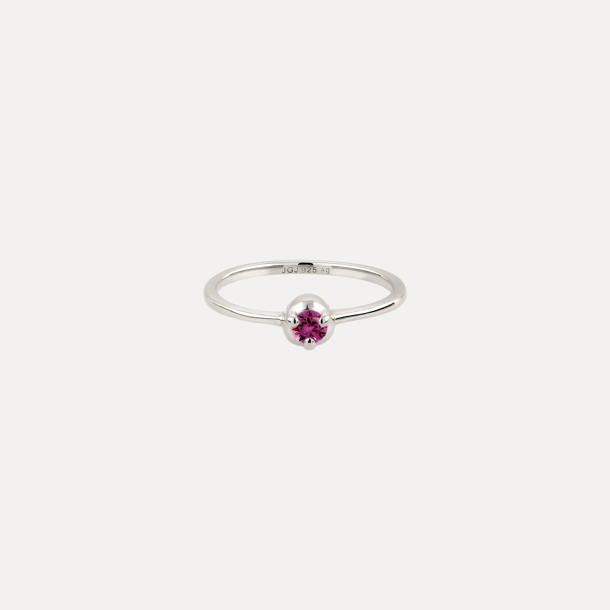 Mini Birthstone Ring 925 Silver
