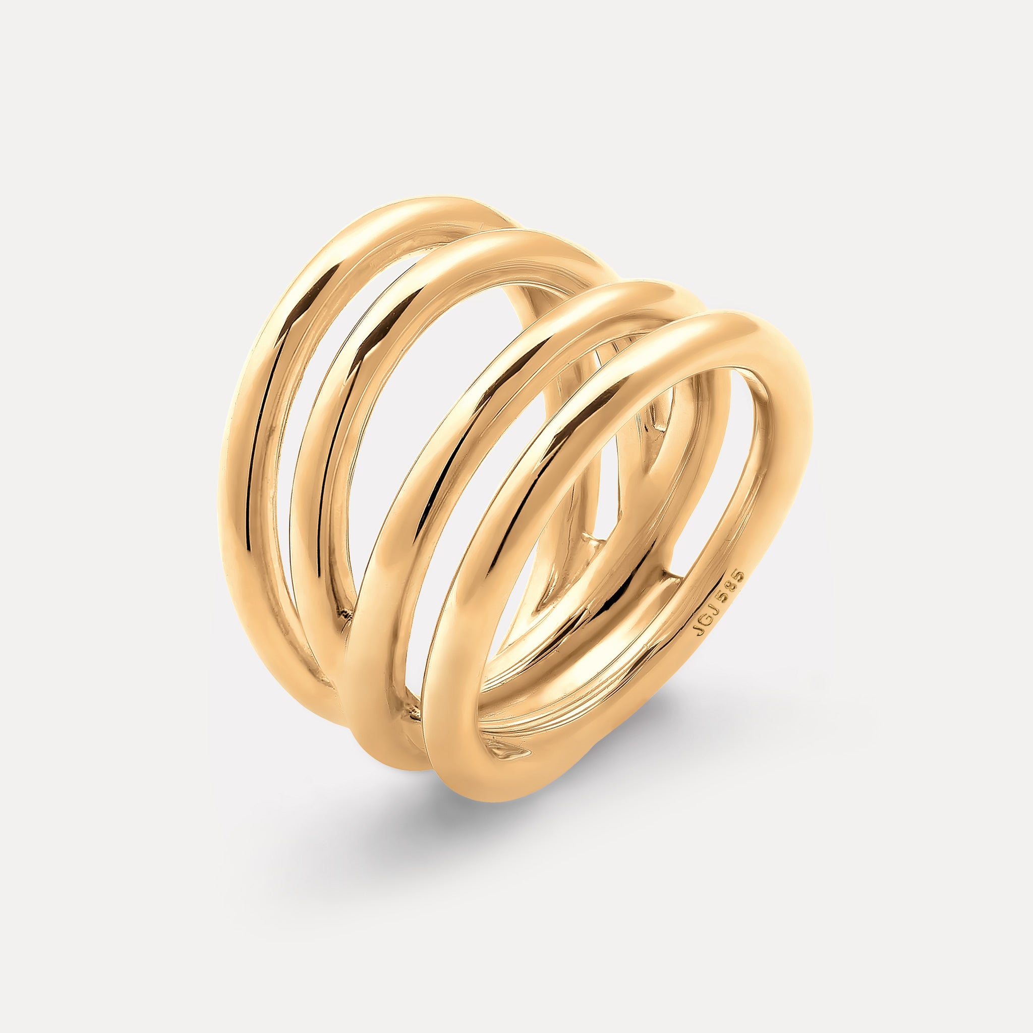 Hypnotic Loop Ring | 14k Gold