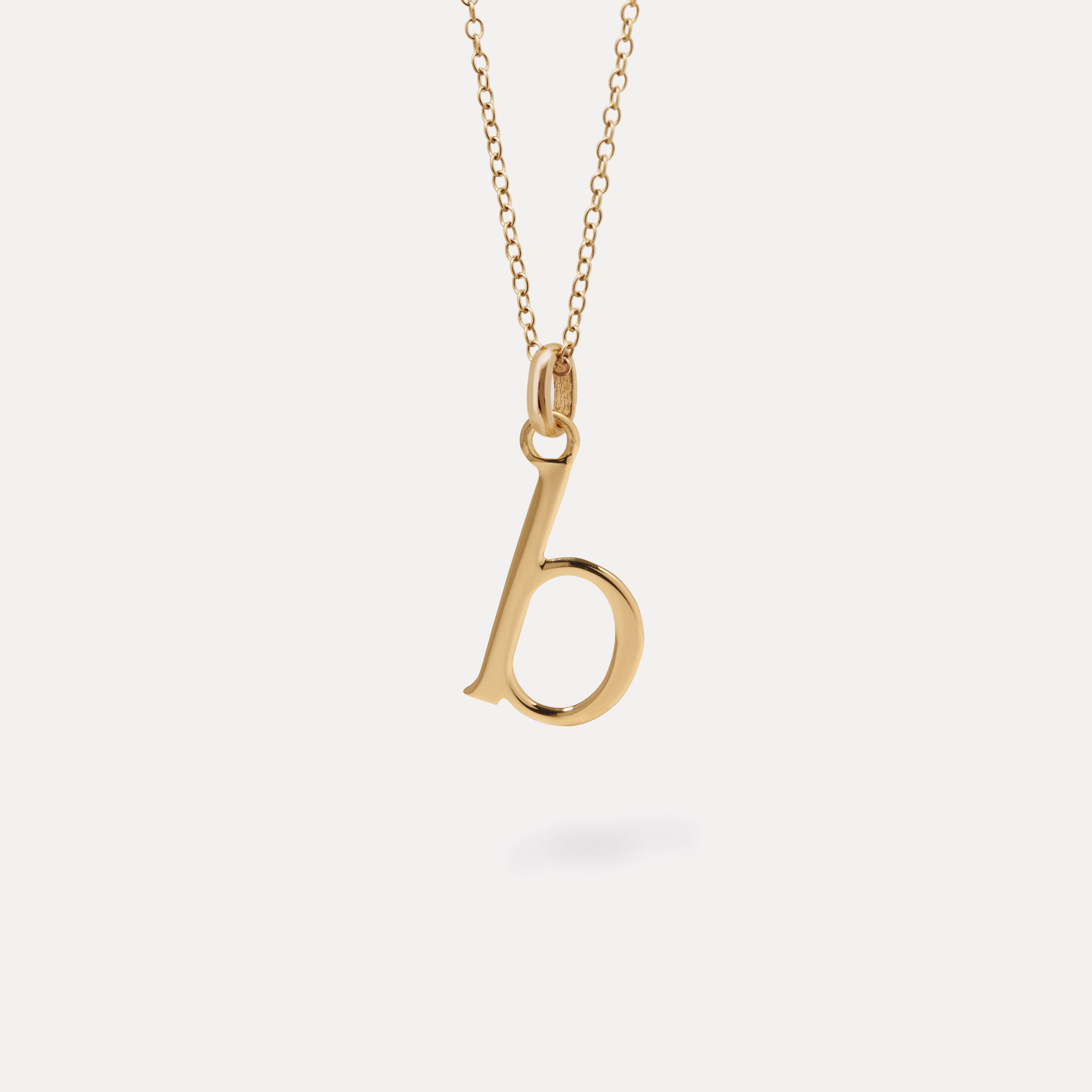 Initial with Anchor Chain | 14k Gold