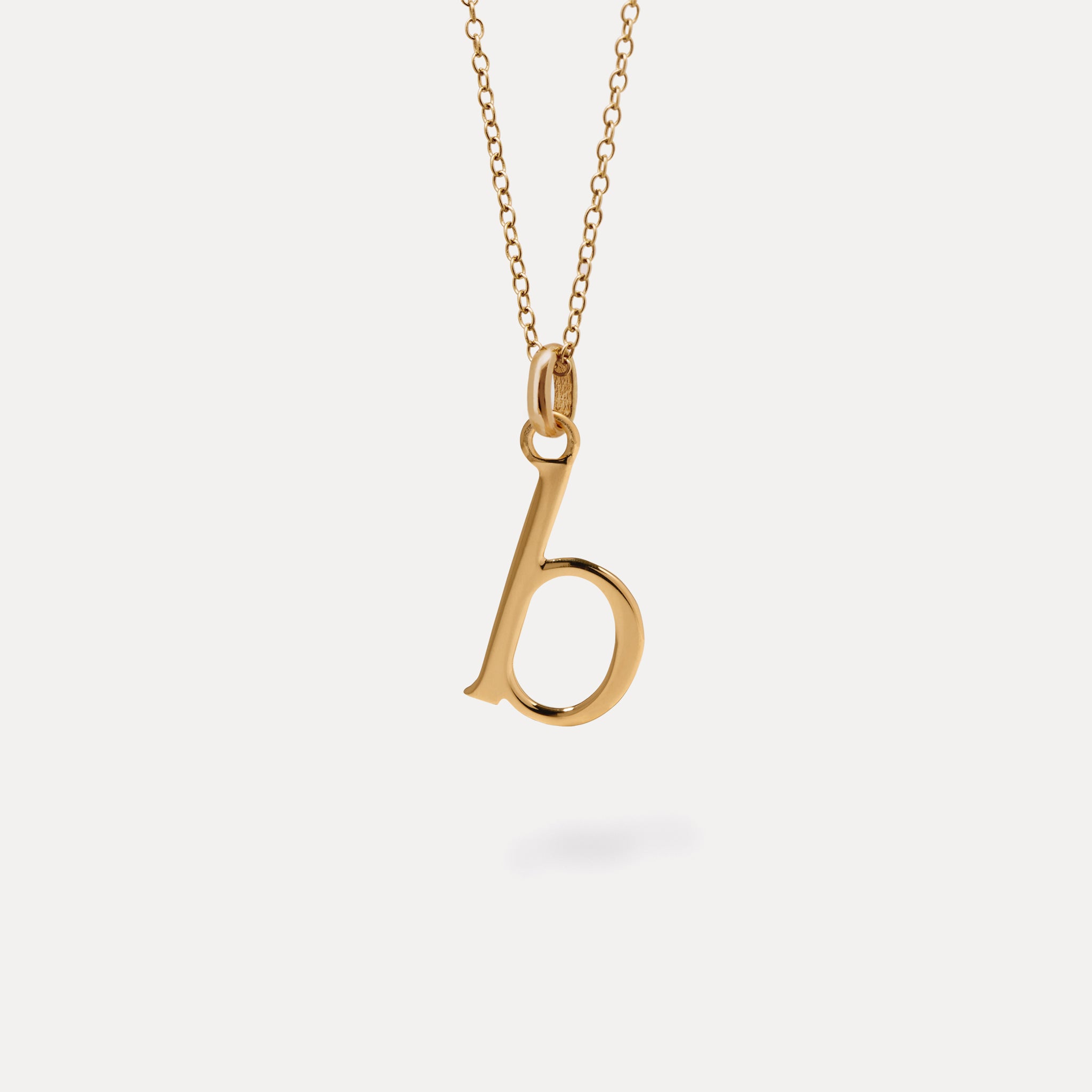 Initial with Anchor Chain 24k Gold Vermeil