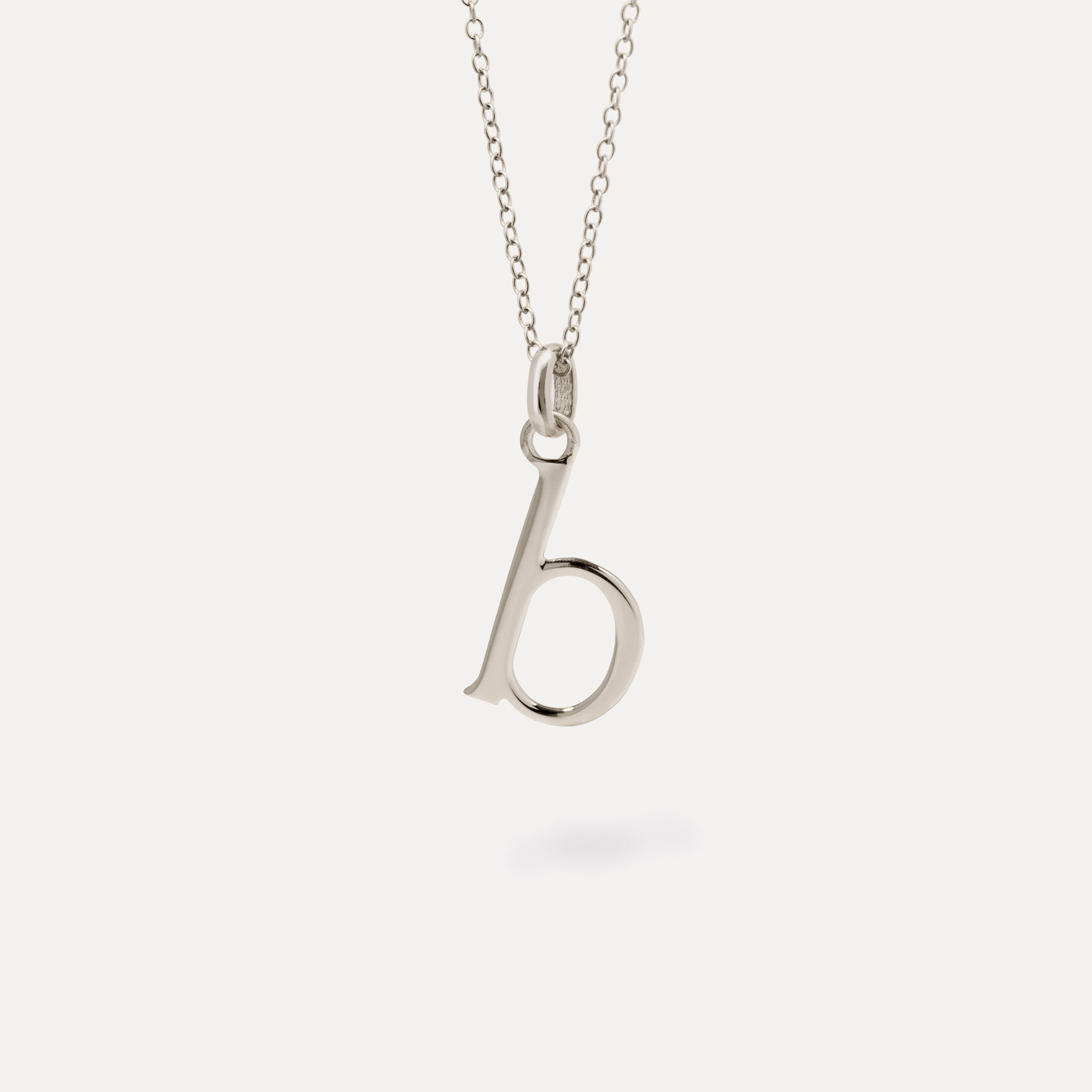 Initial with Anchor Chain 925 Silver