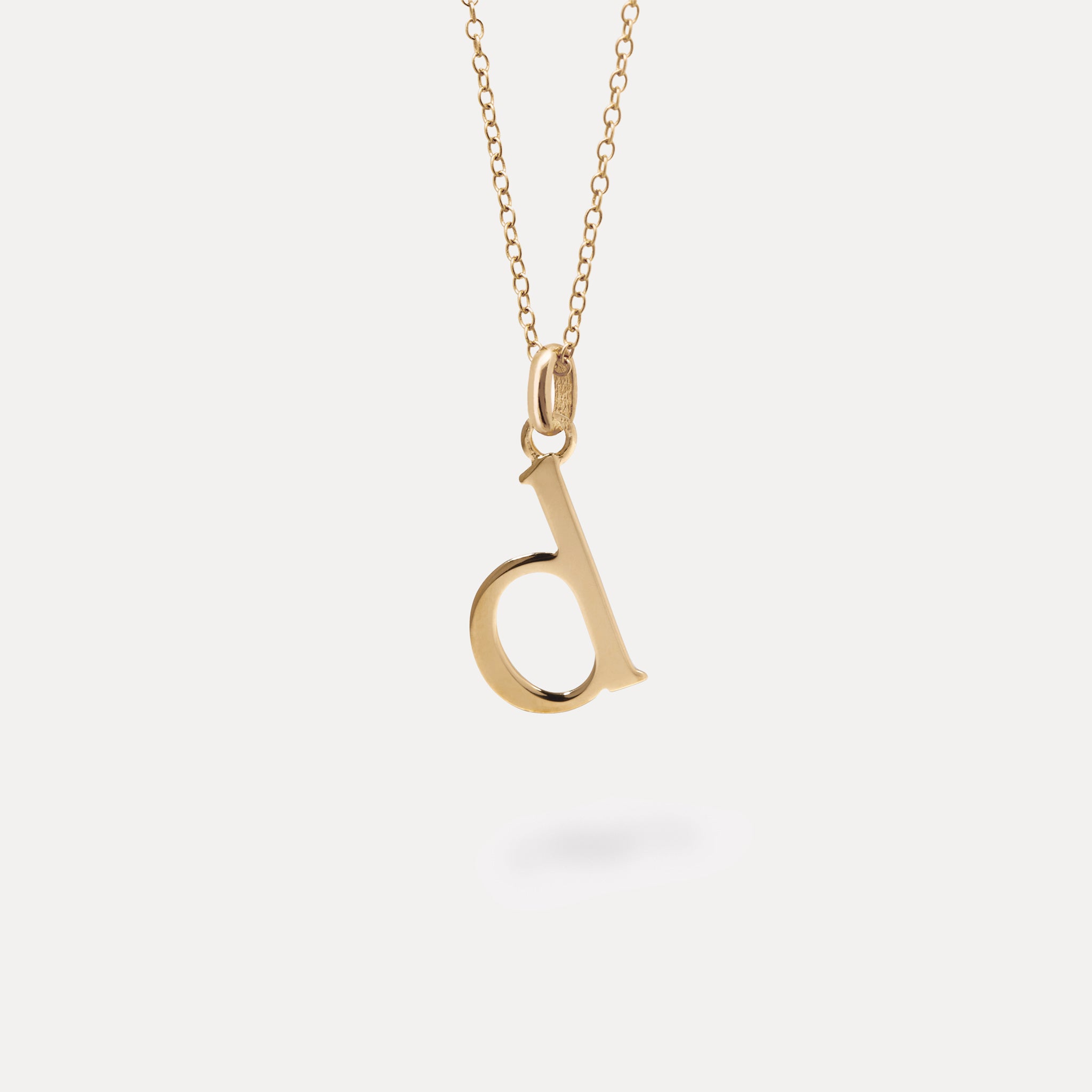 Initial with Anchor Chain | 14k Gold