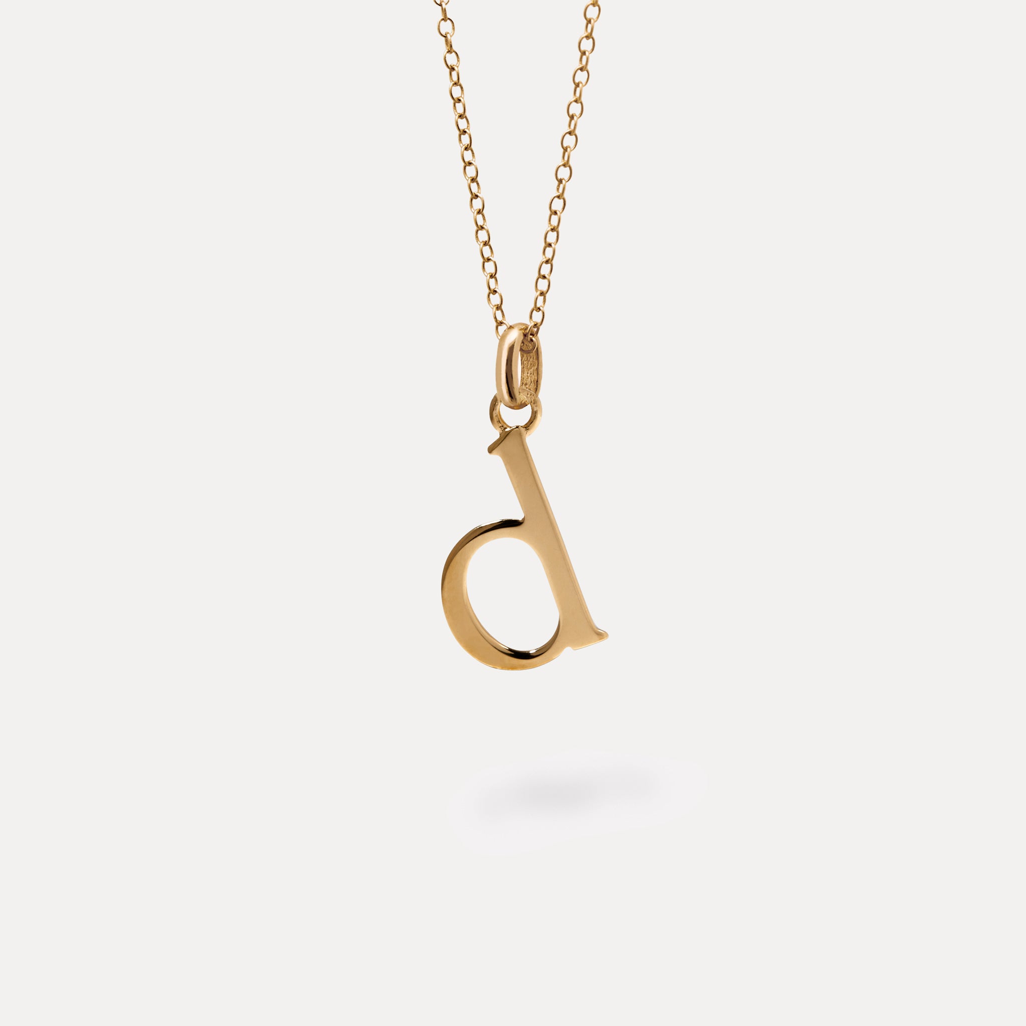 Initial with Anchor Chain 24k Gold Vermeil