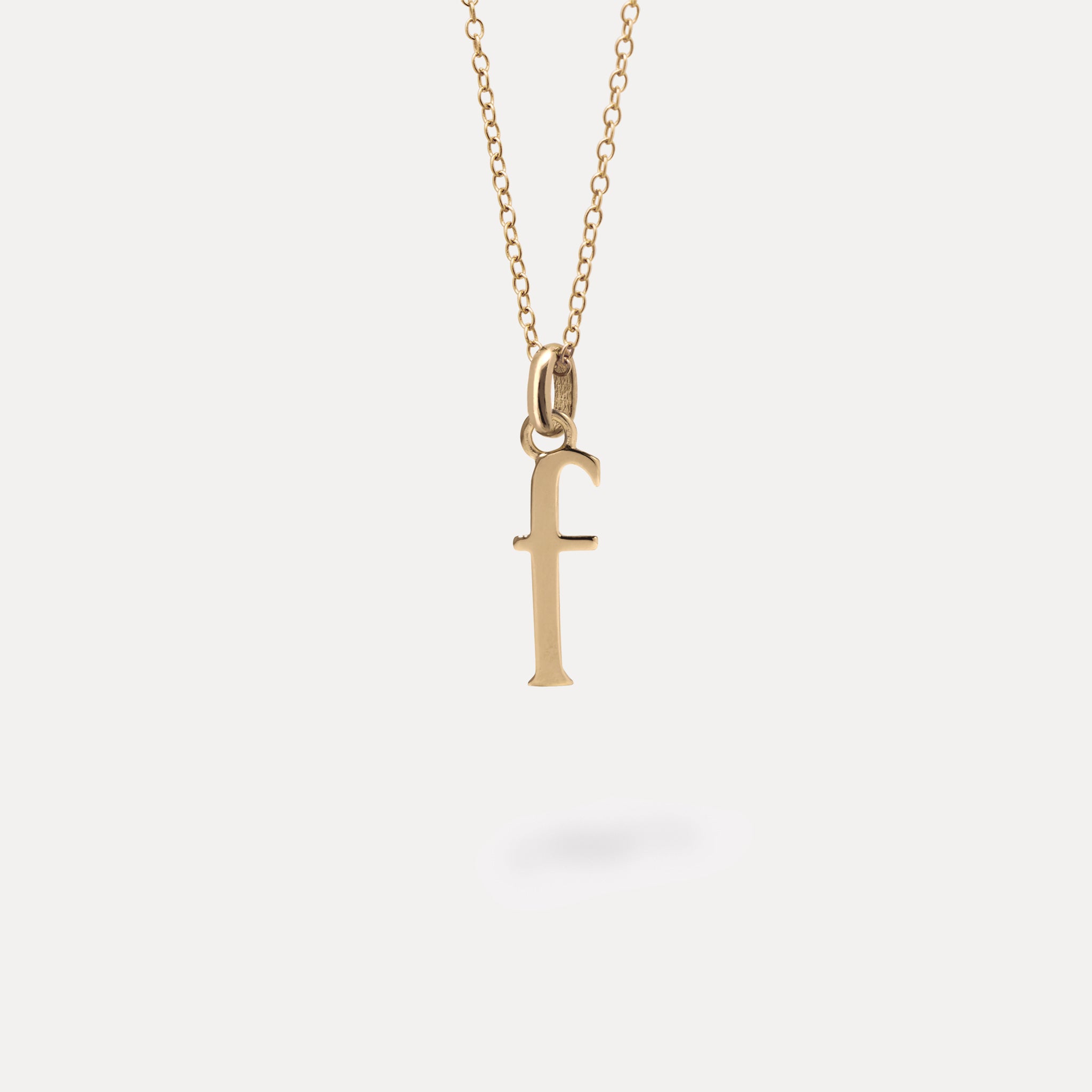 Initial with Anchor Chain | 14k Gold