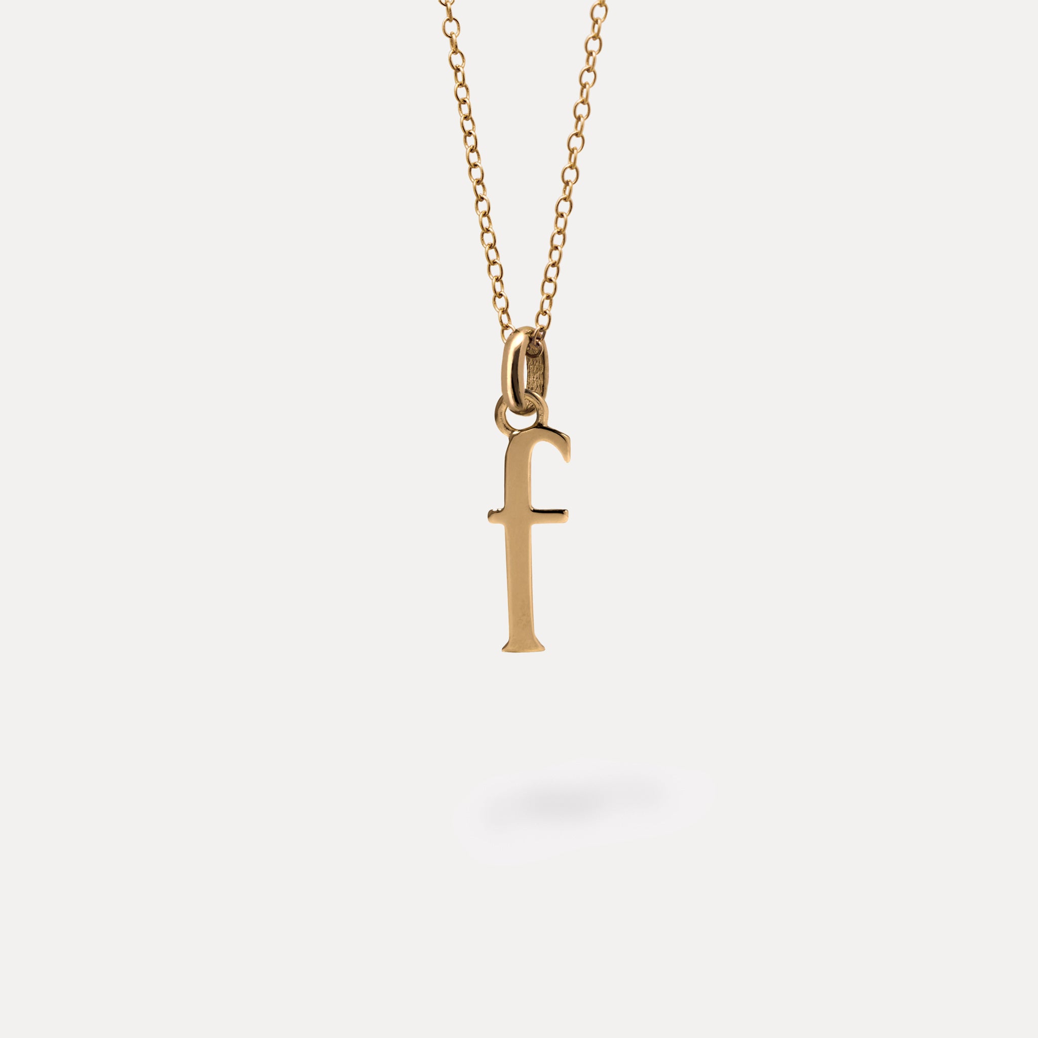 Initial with Anchor Chain 24k Gold Vermeil