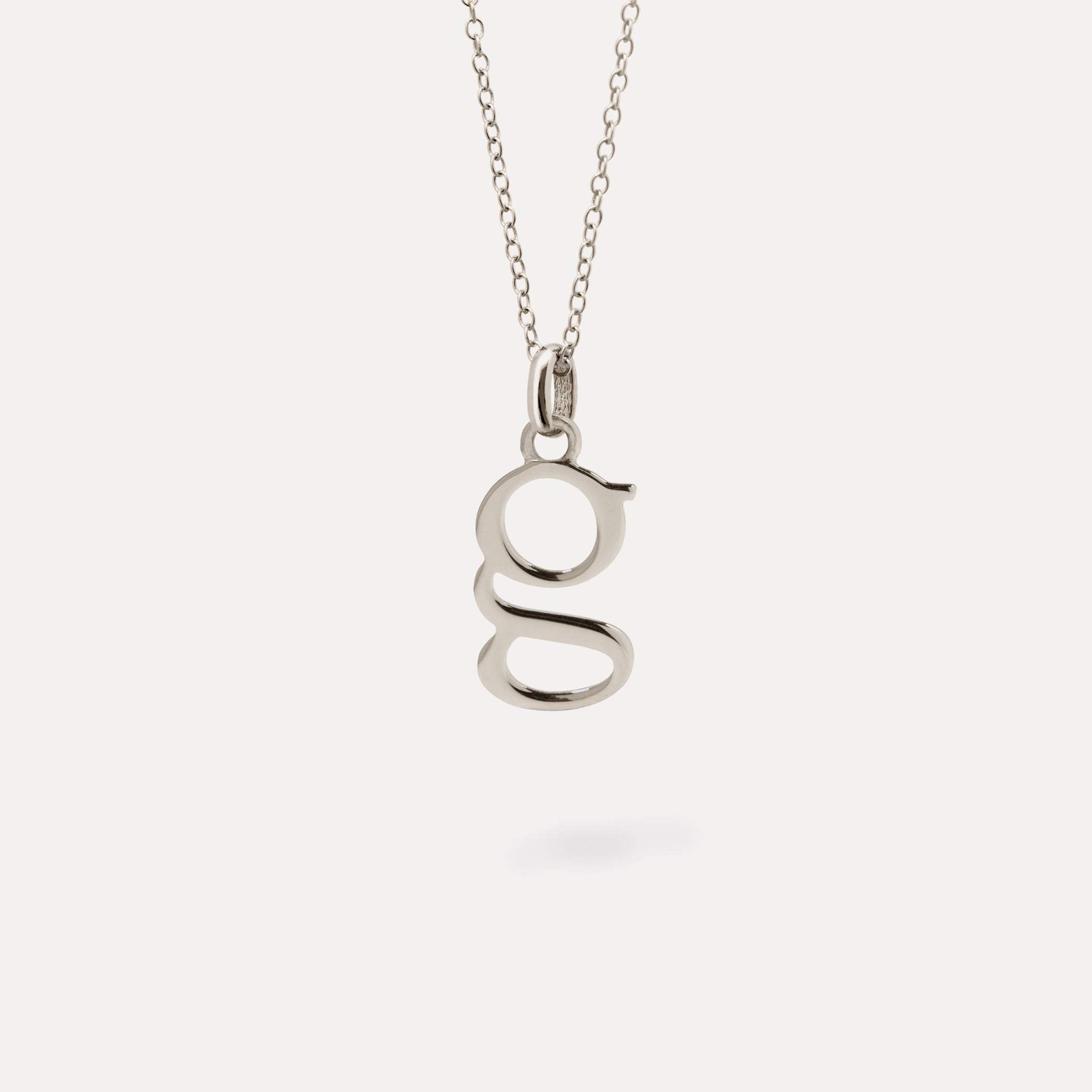 Initial with Anchor Chain 925 Silver