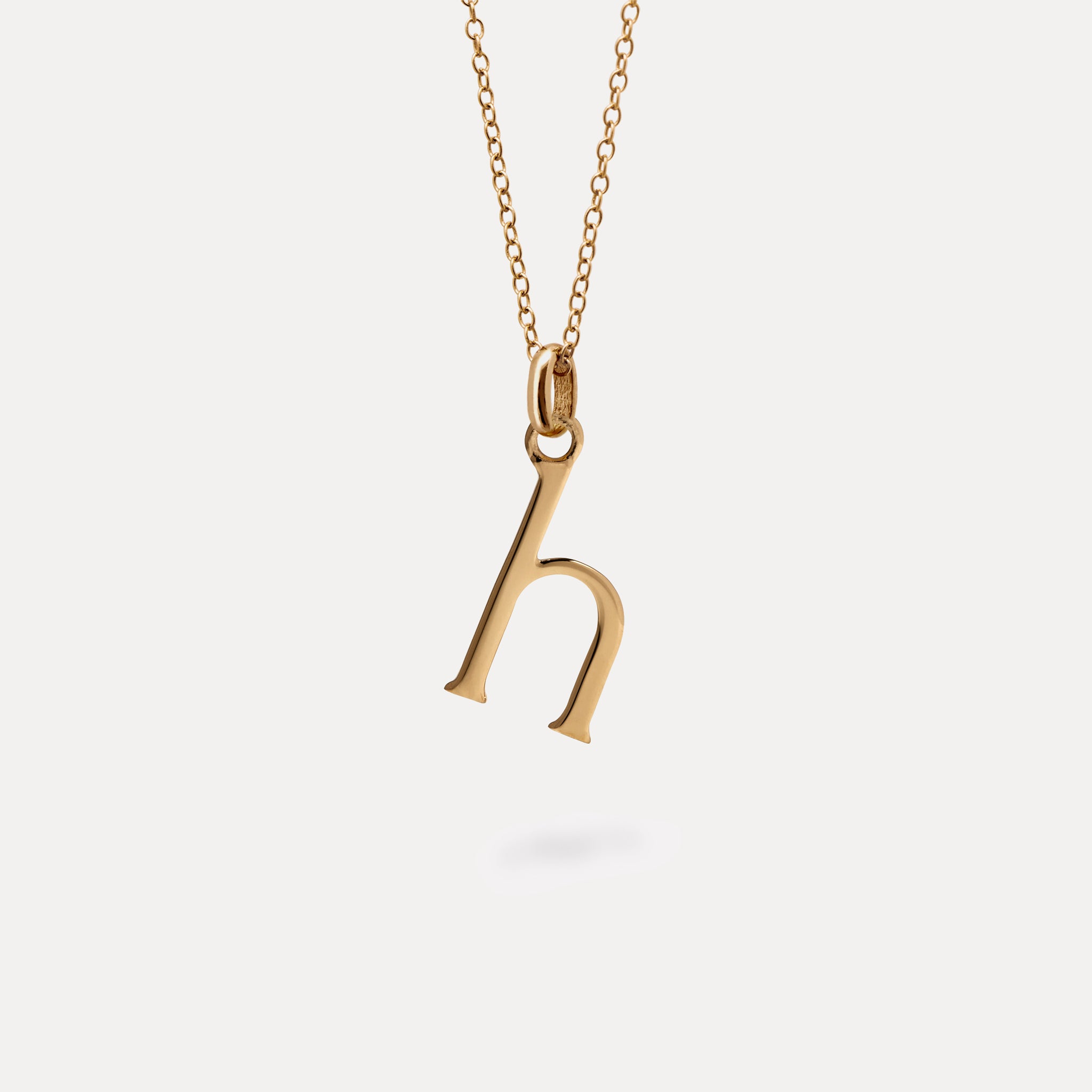 Initial with Anchor Chain 24k Gold Vermeil