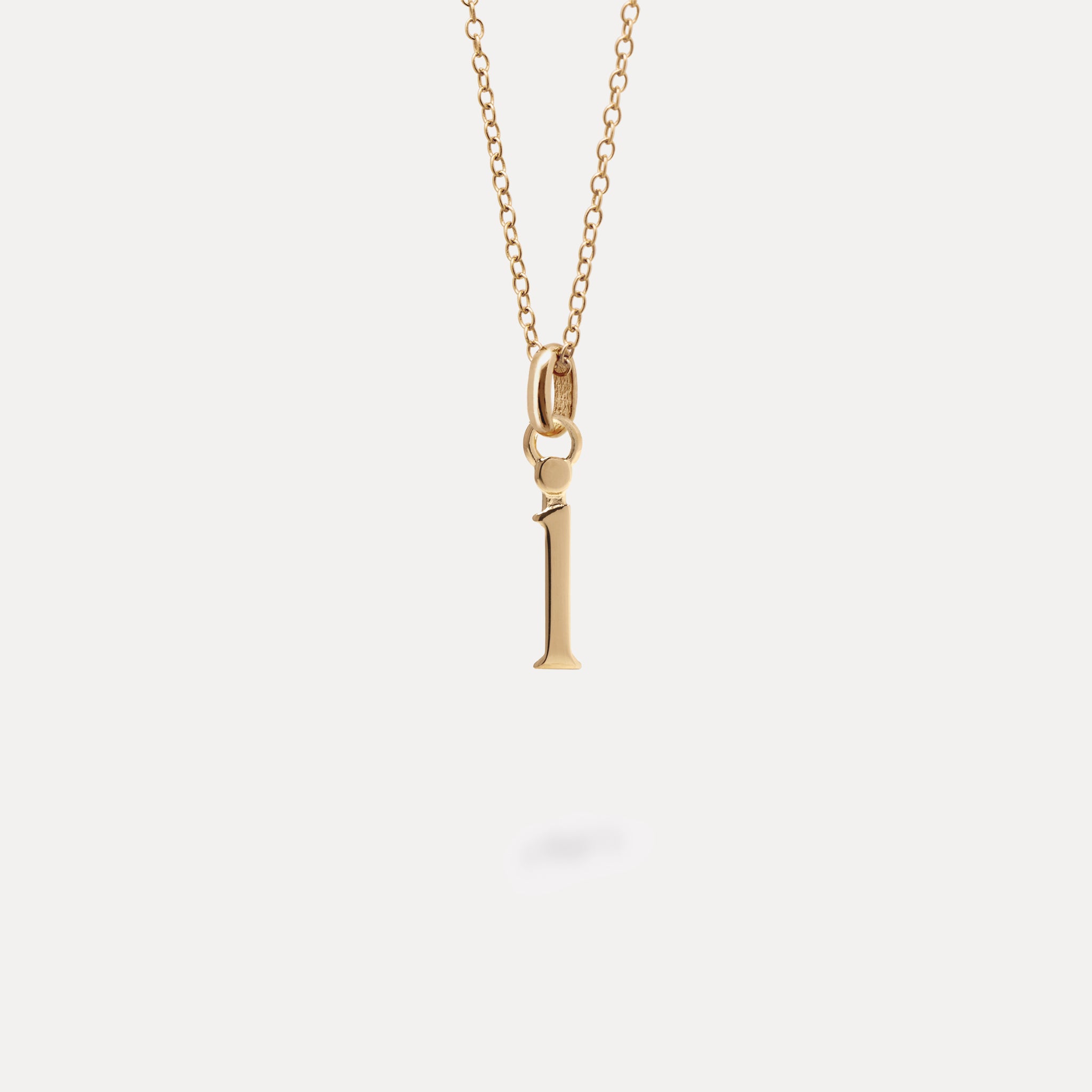 Initial with Anchor Chain | 14k Gold