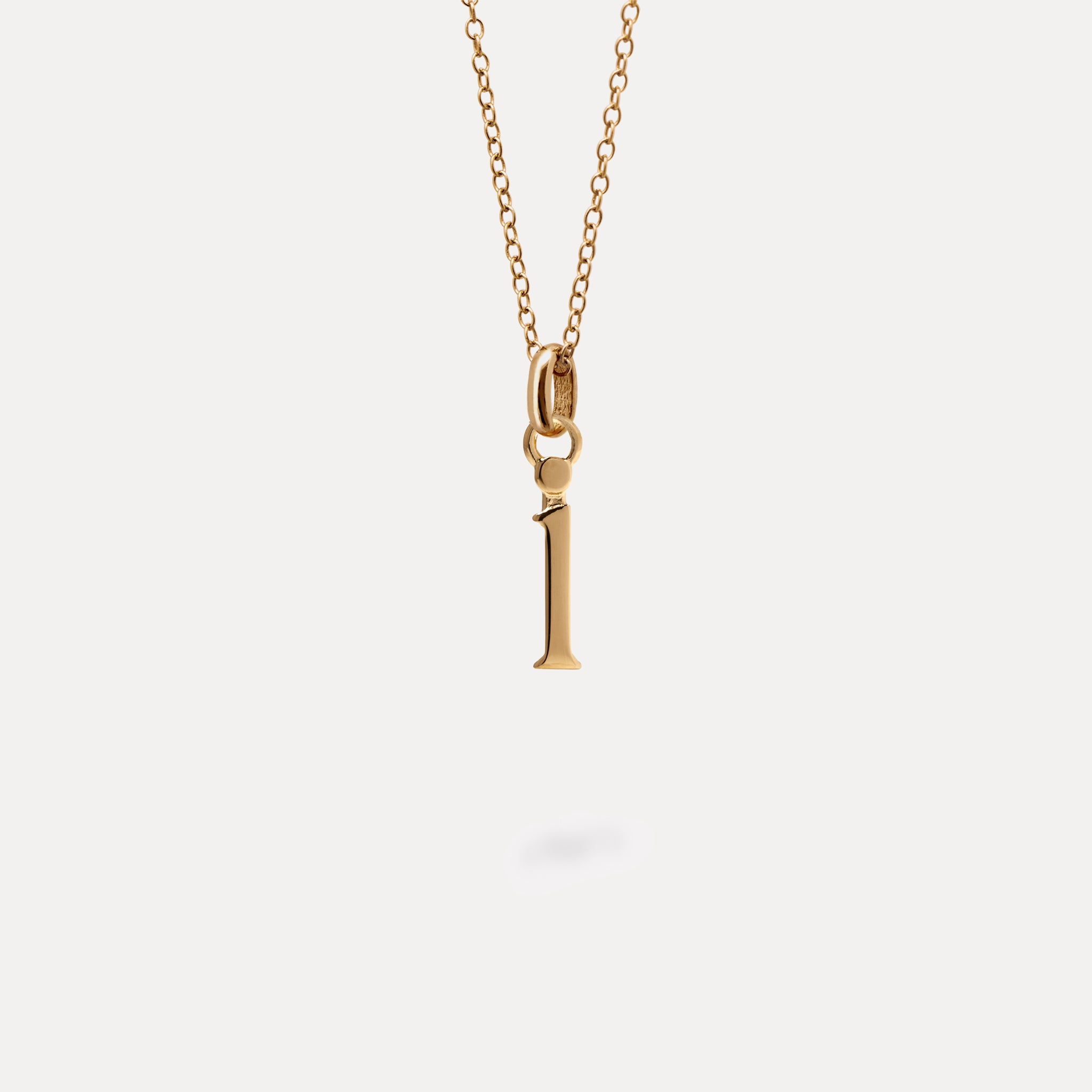 Initial with Anchor Chain 24k Gold Vermeil