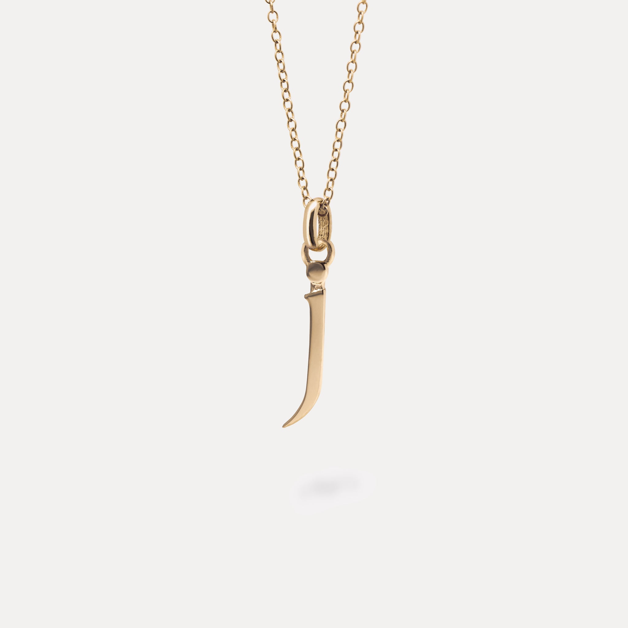 Initial with Anchor Chain | 14k Gold