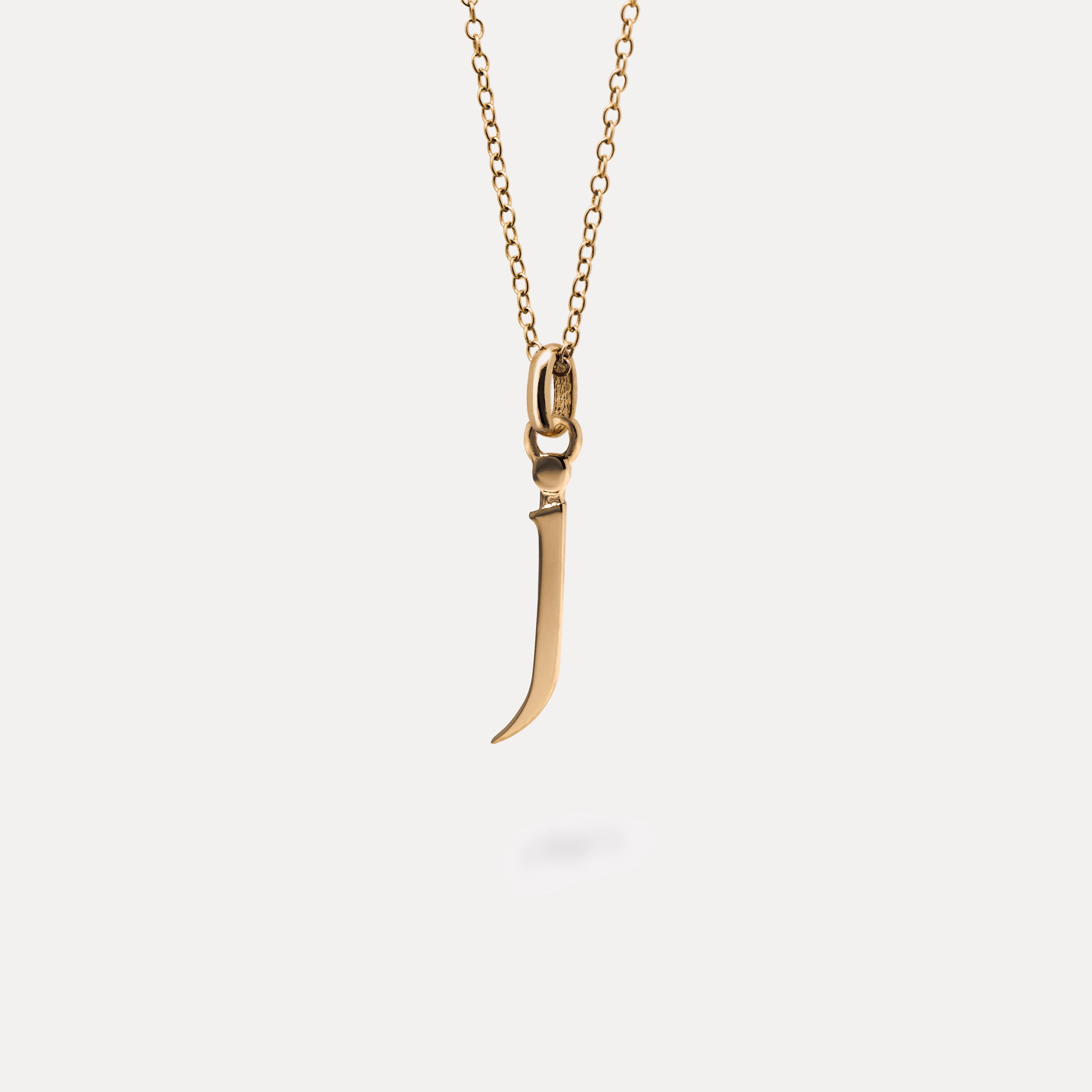 Initial with Anchor Chain 24k Gold Vermeil