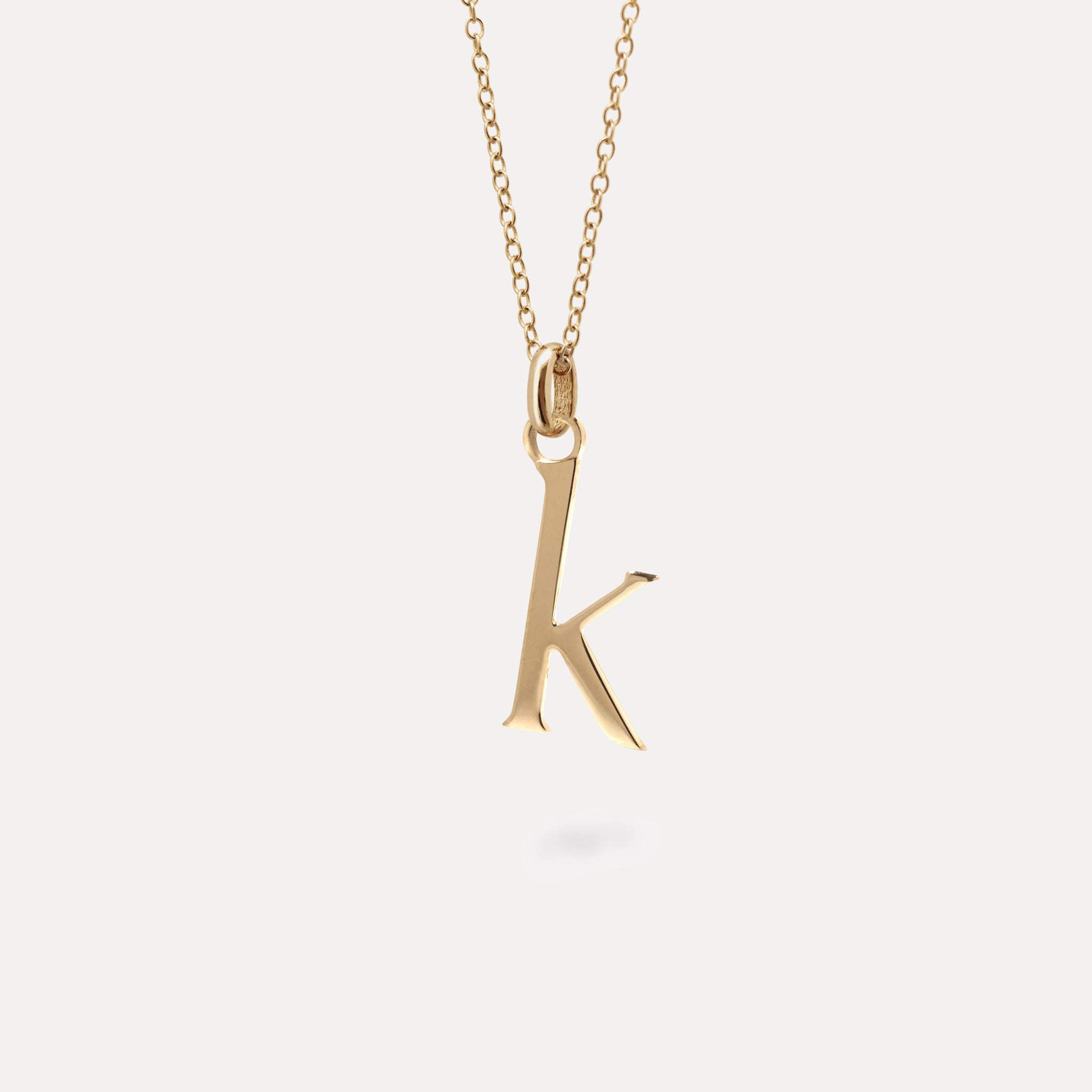 Initial with Anchor Chain | 14k Gold