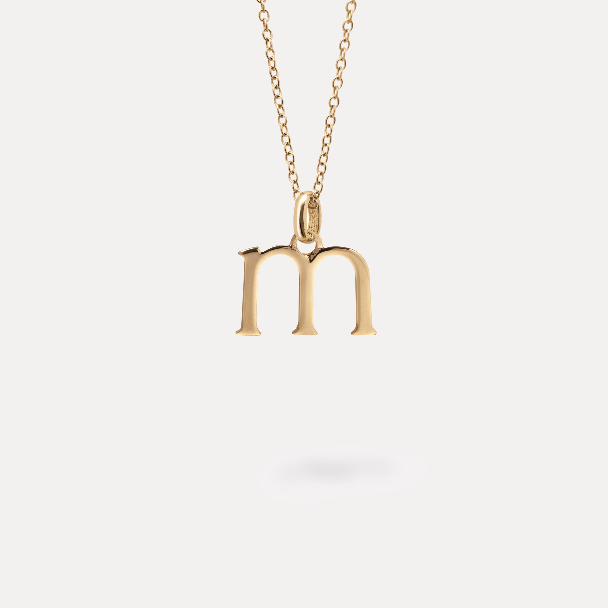 Initial with Anchor Chain | 14k Gold