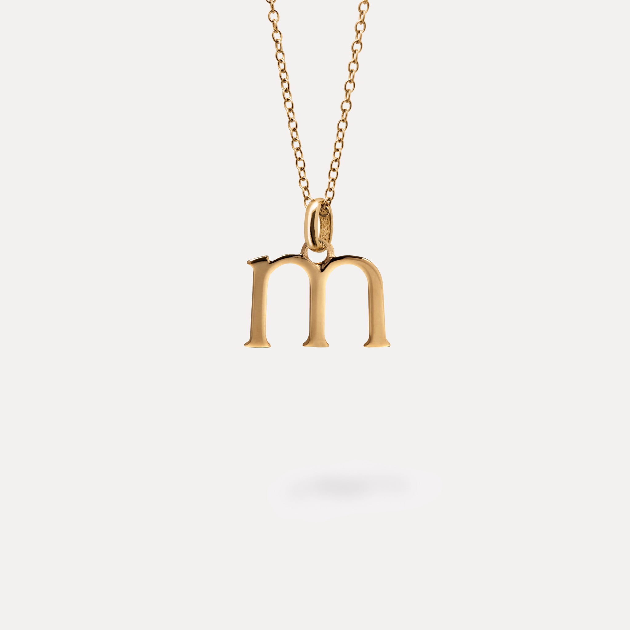 Initial with Anchor Chain 24k Gold Vermeil