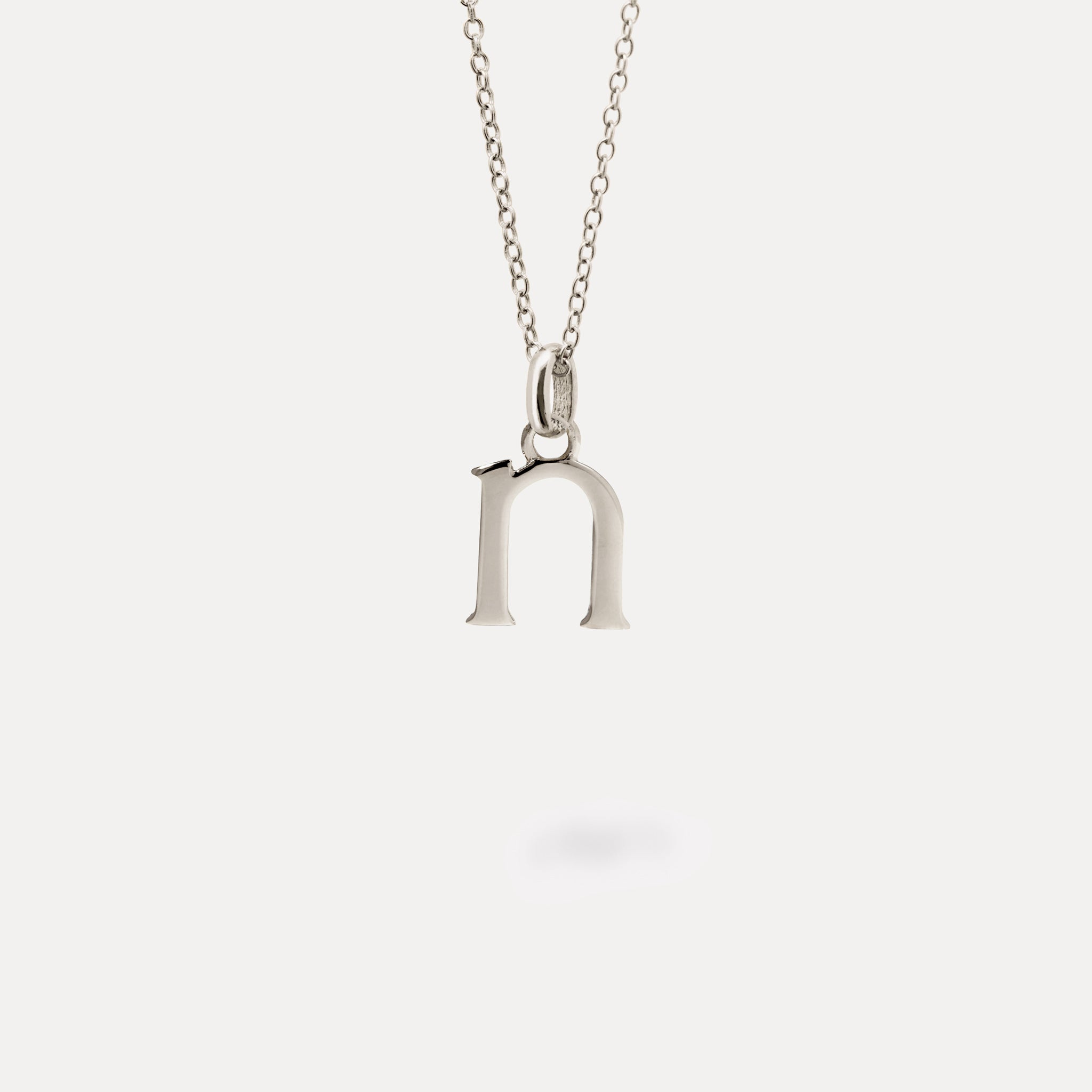 Initial with Anchor Chain 925 Silver