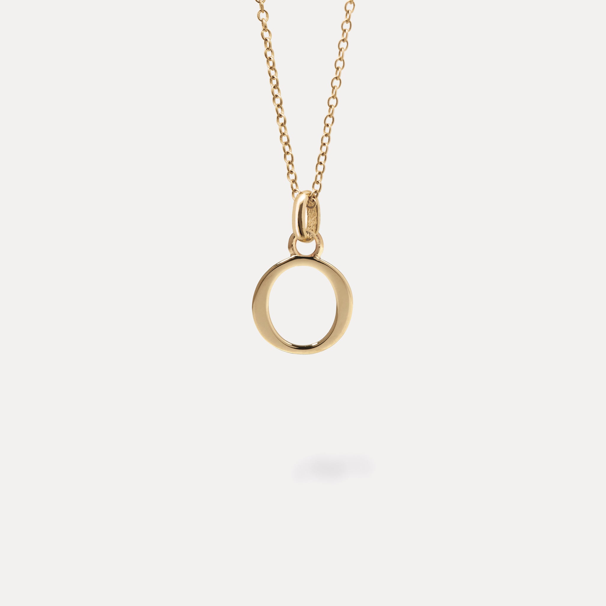 Initial with Anchor Chain | 14k Gold