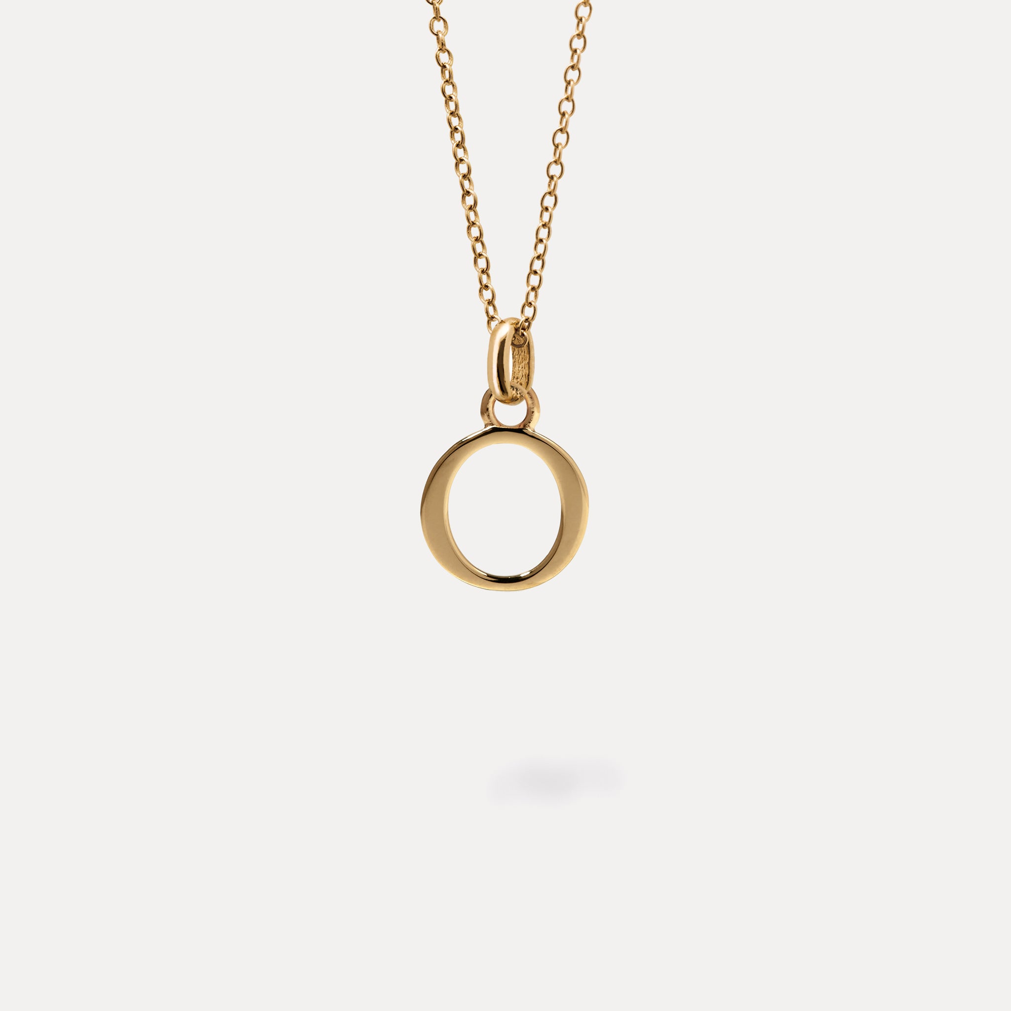 Initial with Anchor Chain 24k Gold Vermeil