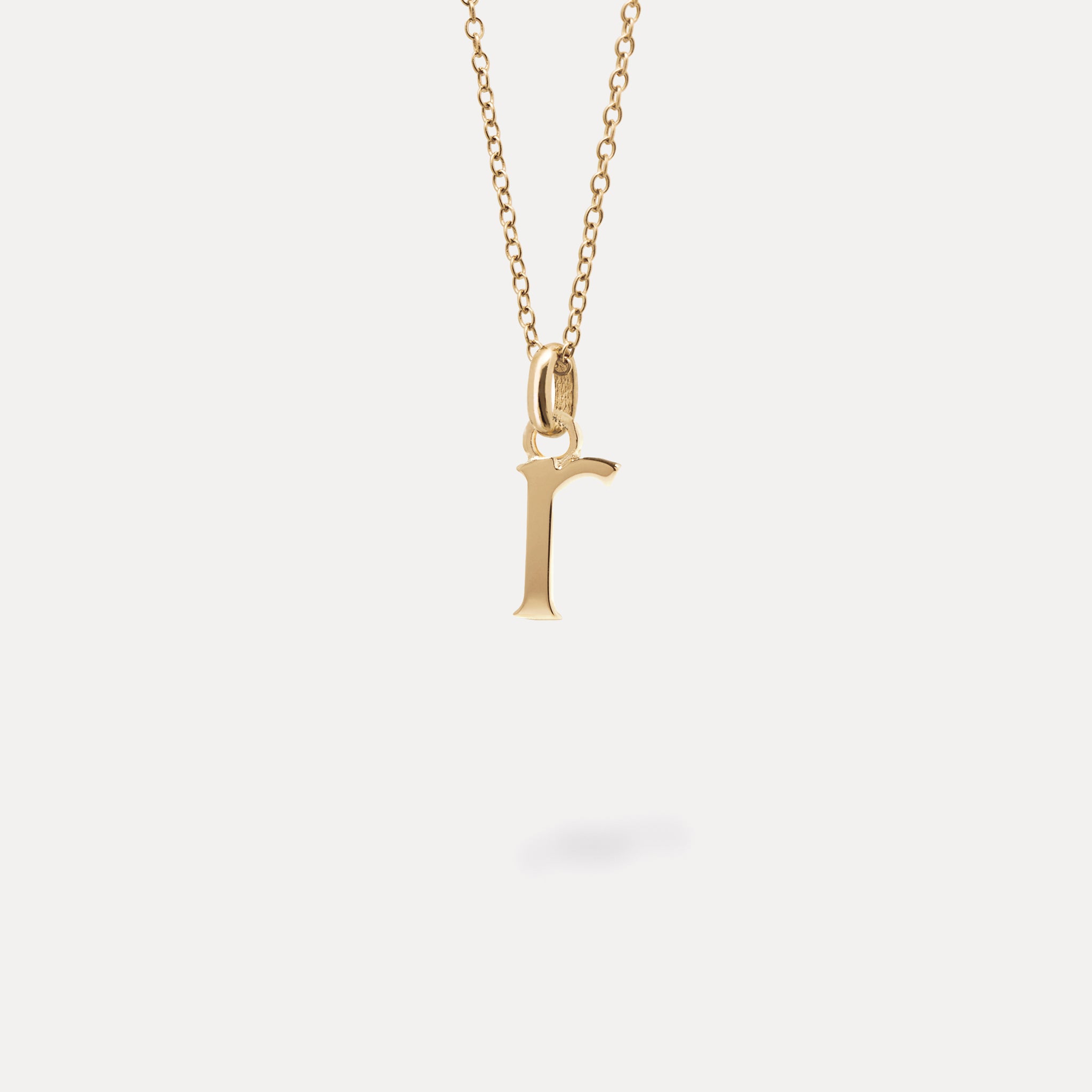 Initial with Anchor Chain | 14k Gold