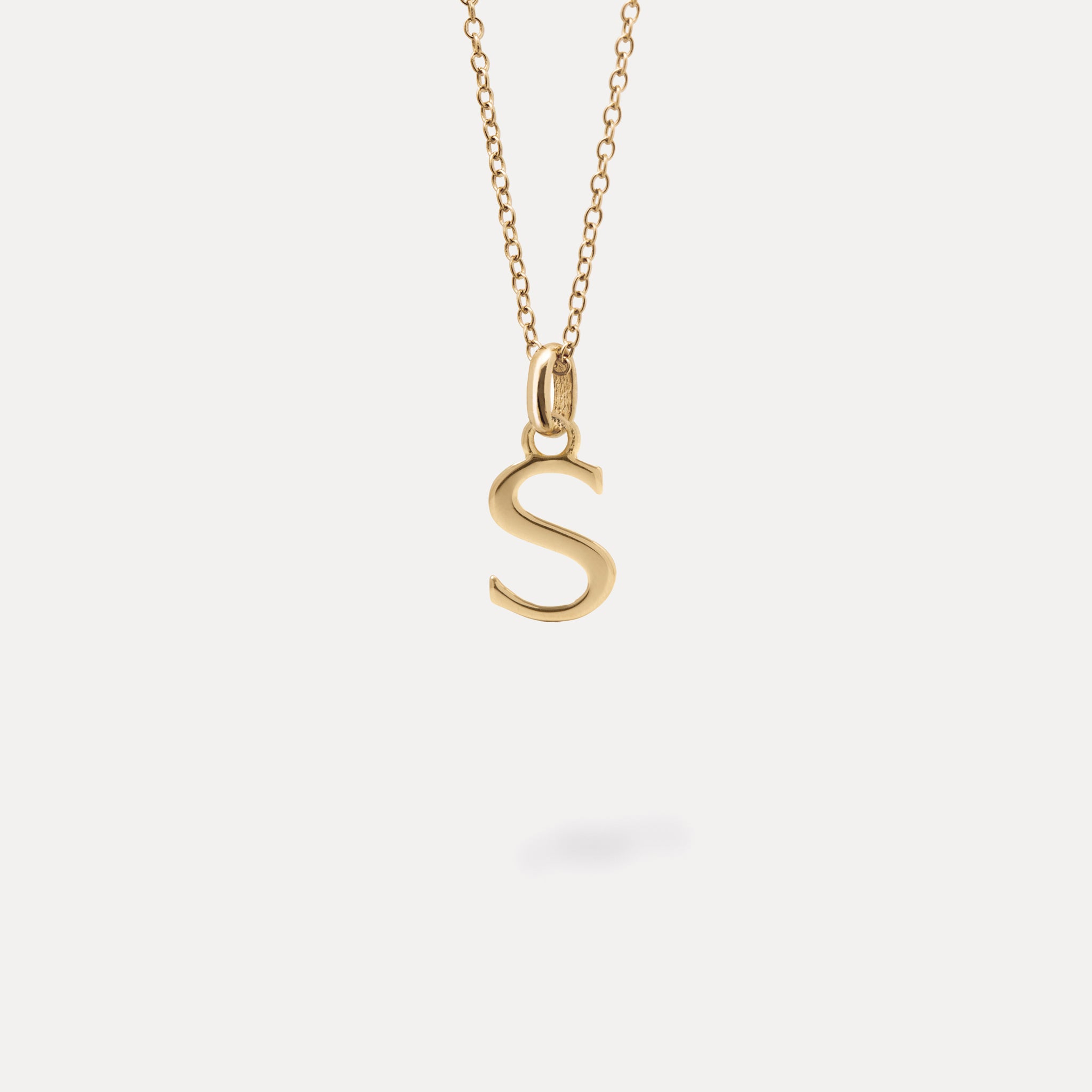 Initial with Anchor Chain | 14k Gold