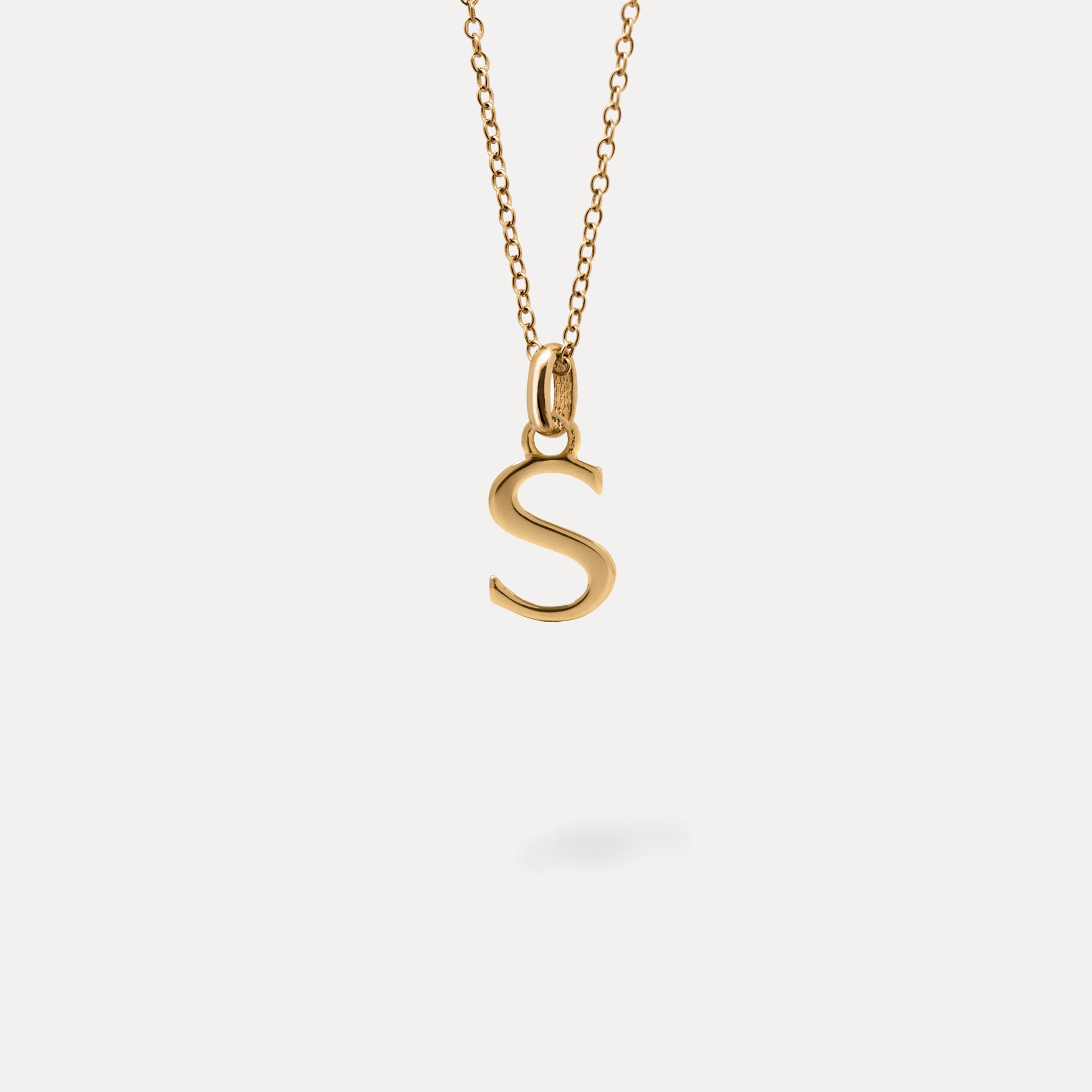 Initial with Anchor Chain 24k Gold Vermeil